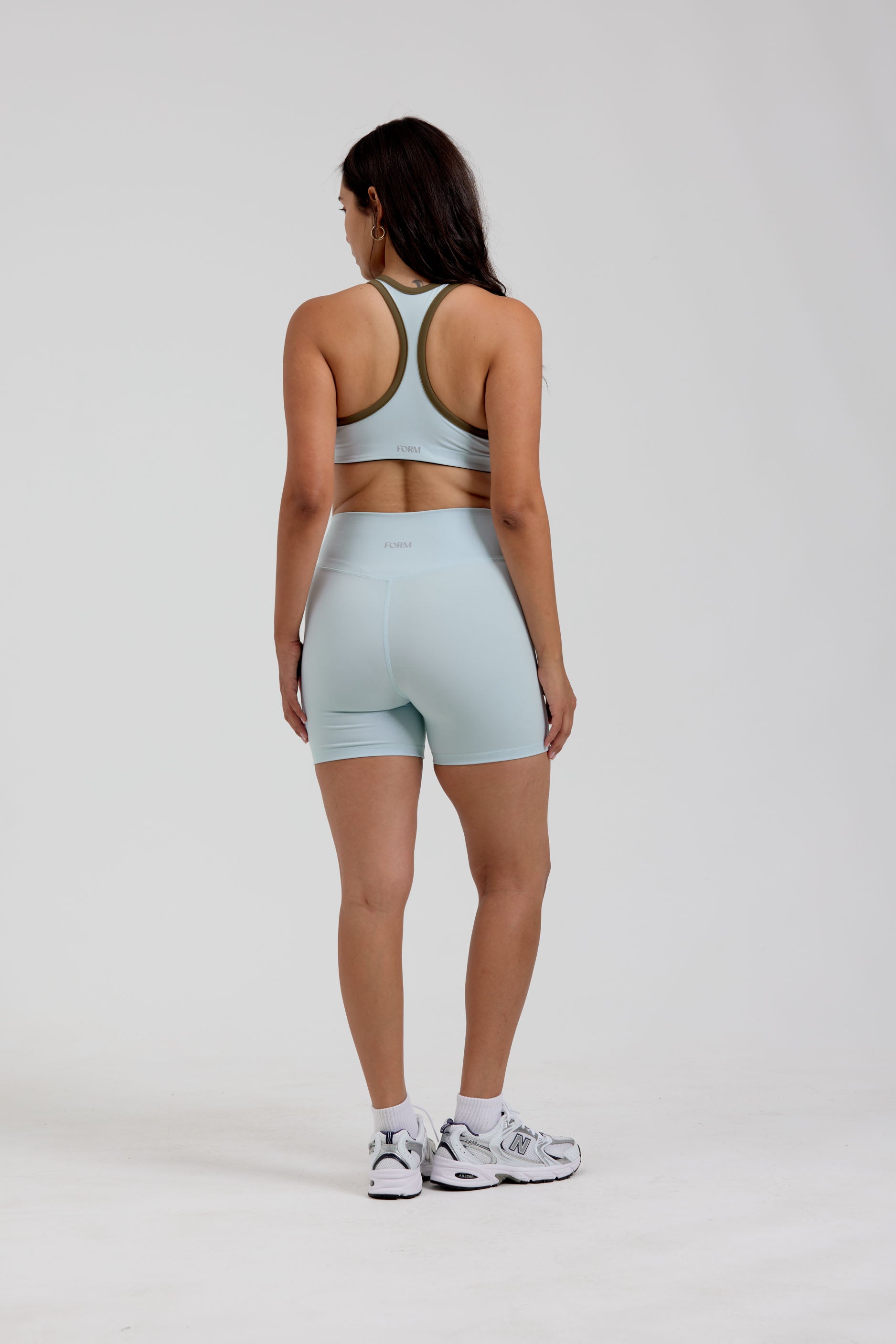 Reversible Racer Bra Navy/Palm Dolphin/Palm