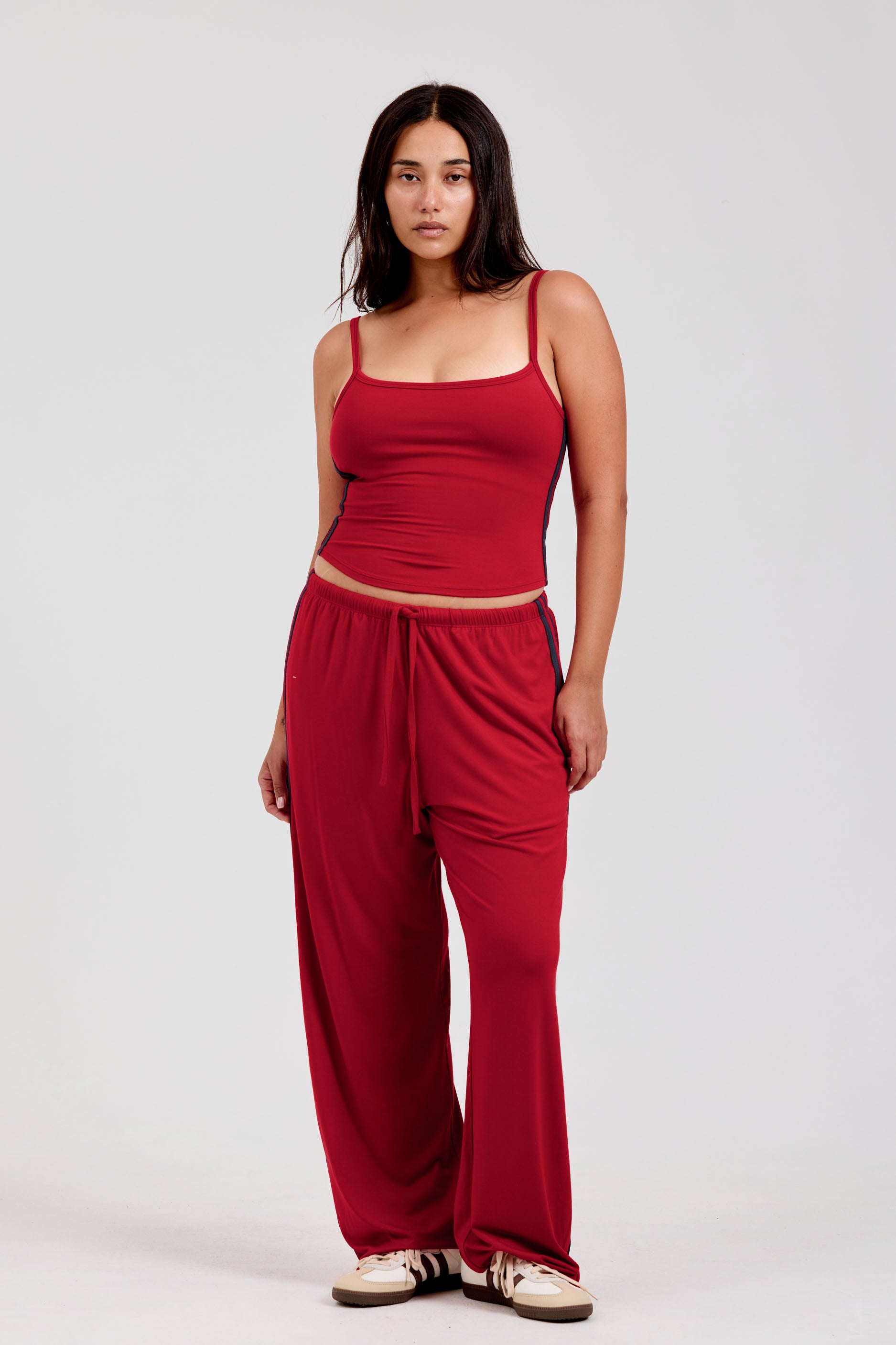Stripe Lounge Pants Cherry/Navy