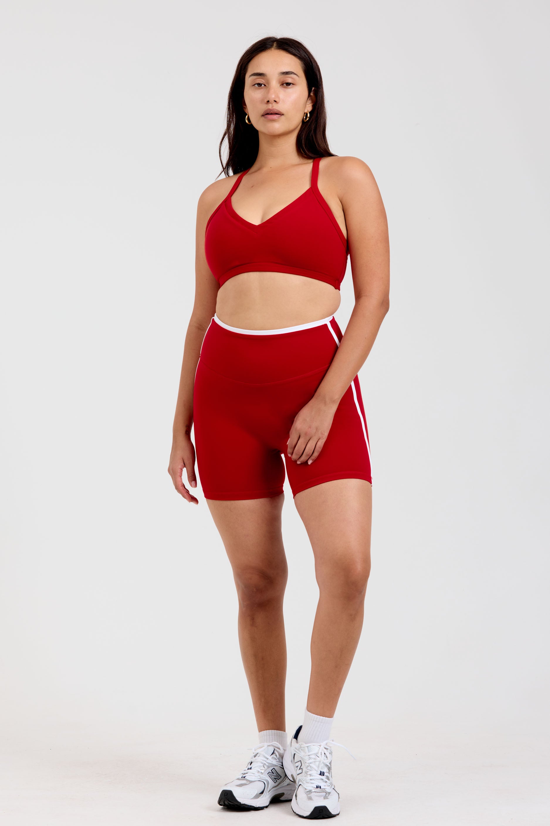 Reversible V Neck Bra Cherry/Cherry Navy/Cherry