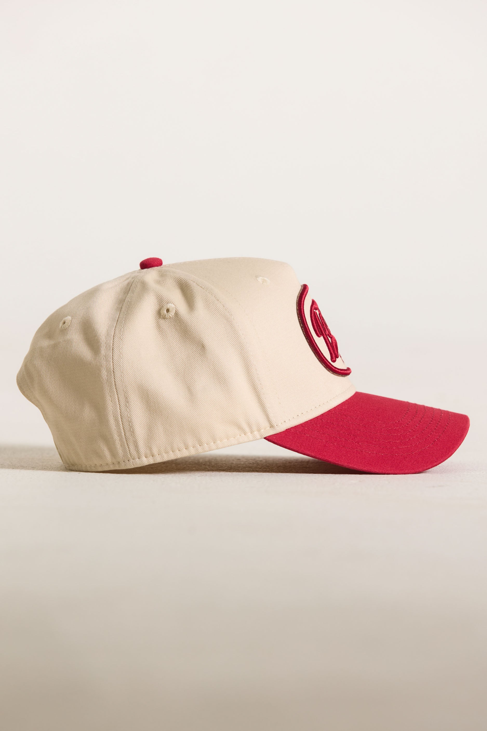 FORM Patch Trucker Hat White/Cherry