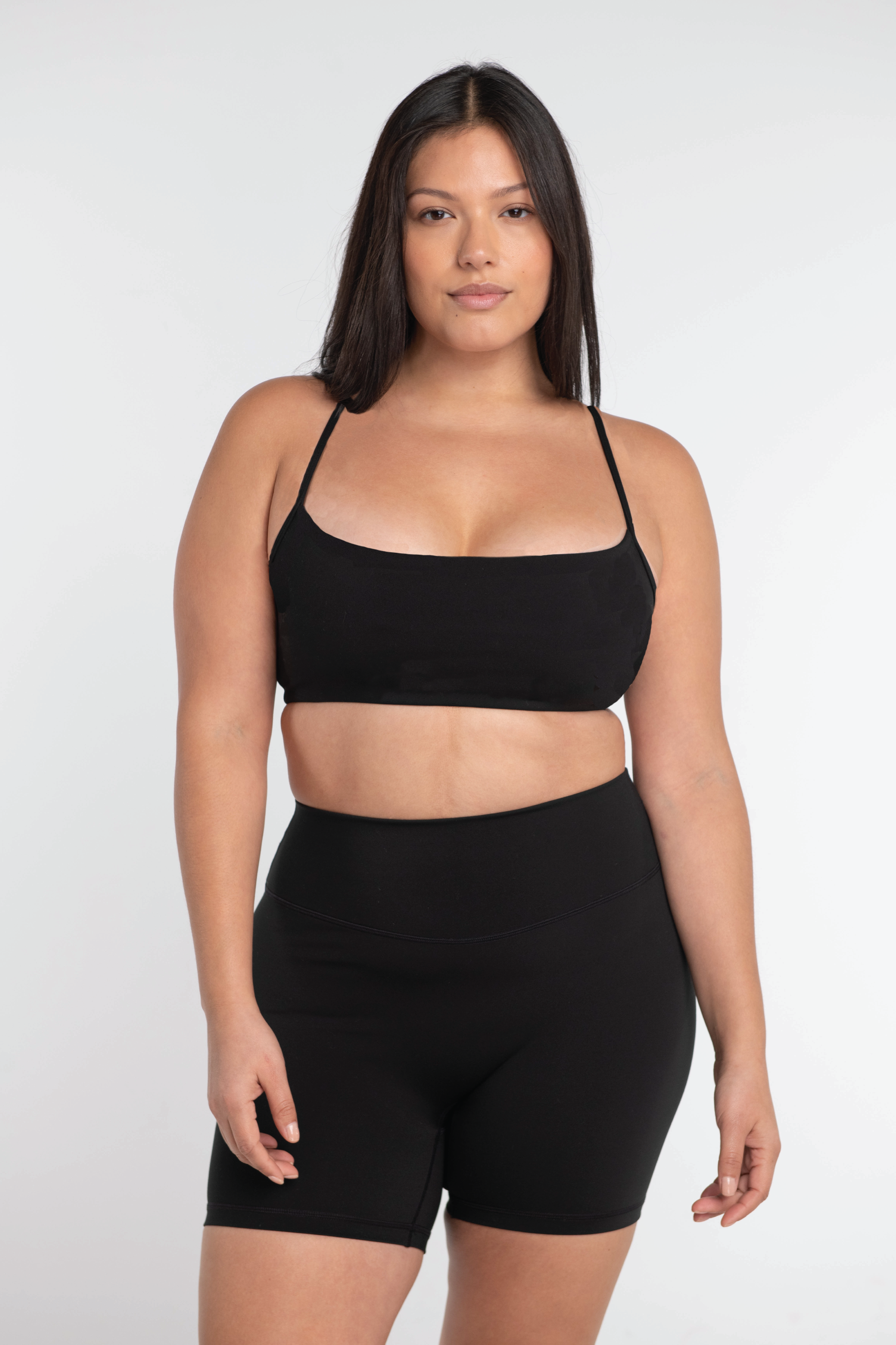 Criss Cross Bra Black