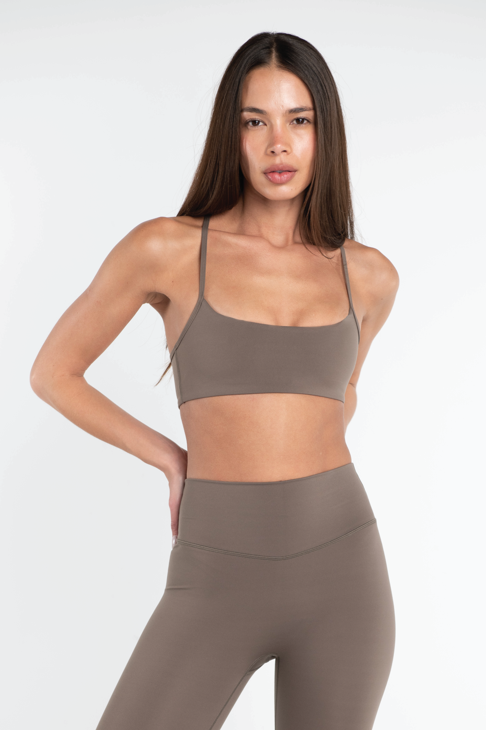 Criss Cross Bra Walnut