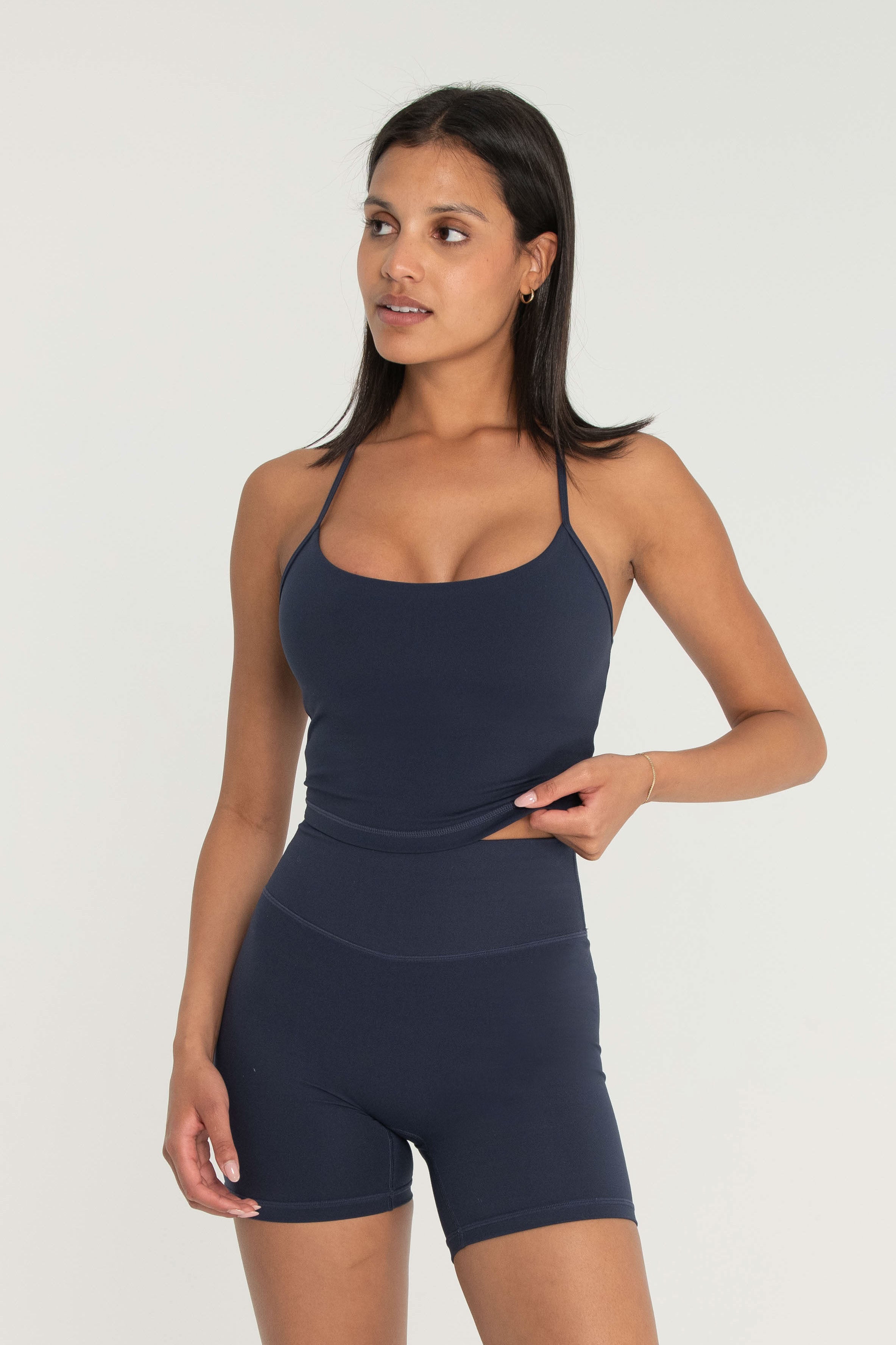 Criss Cross Tank Navy