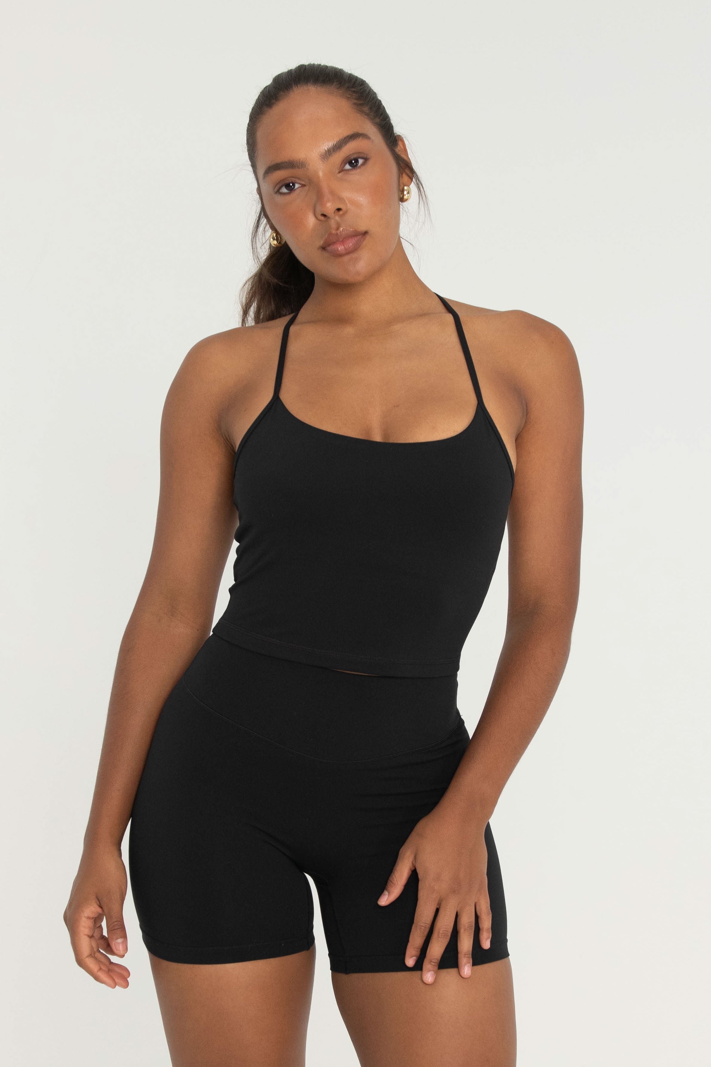 Criss Cross Tank Black