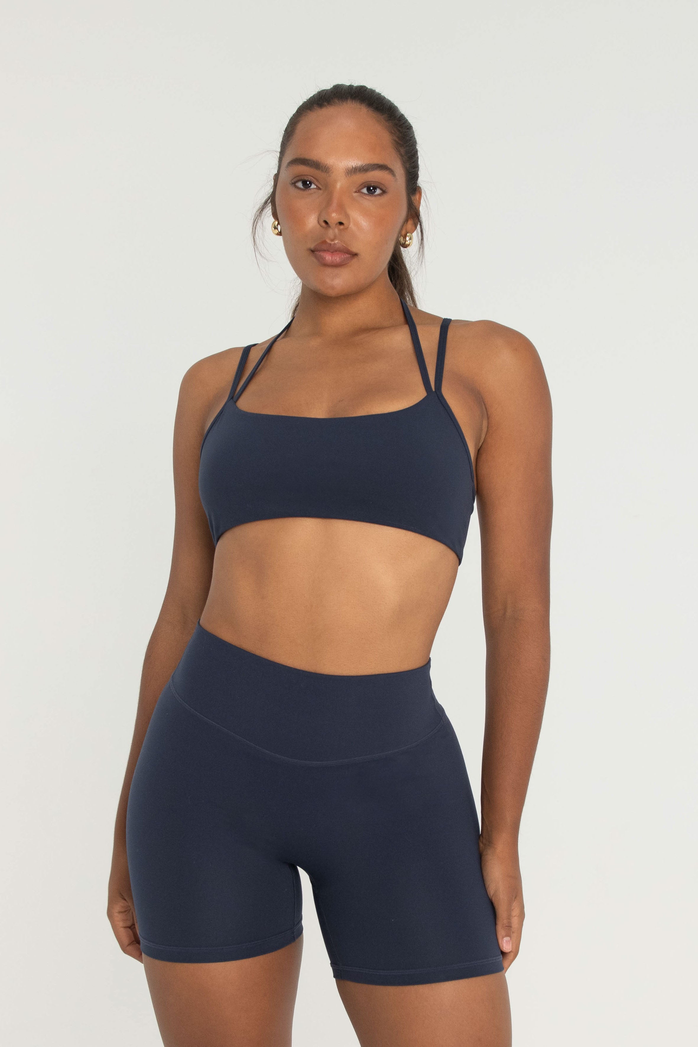 Double Strap Bra Navy