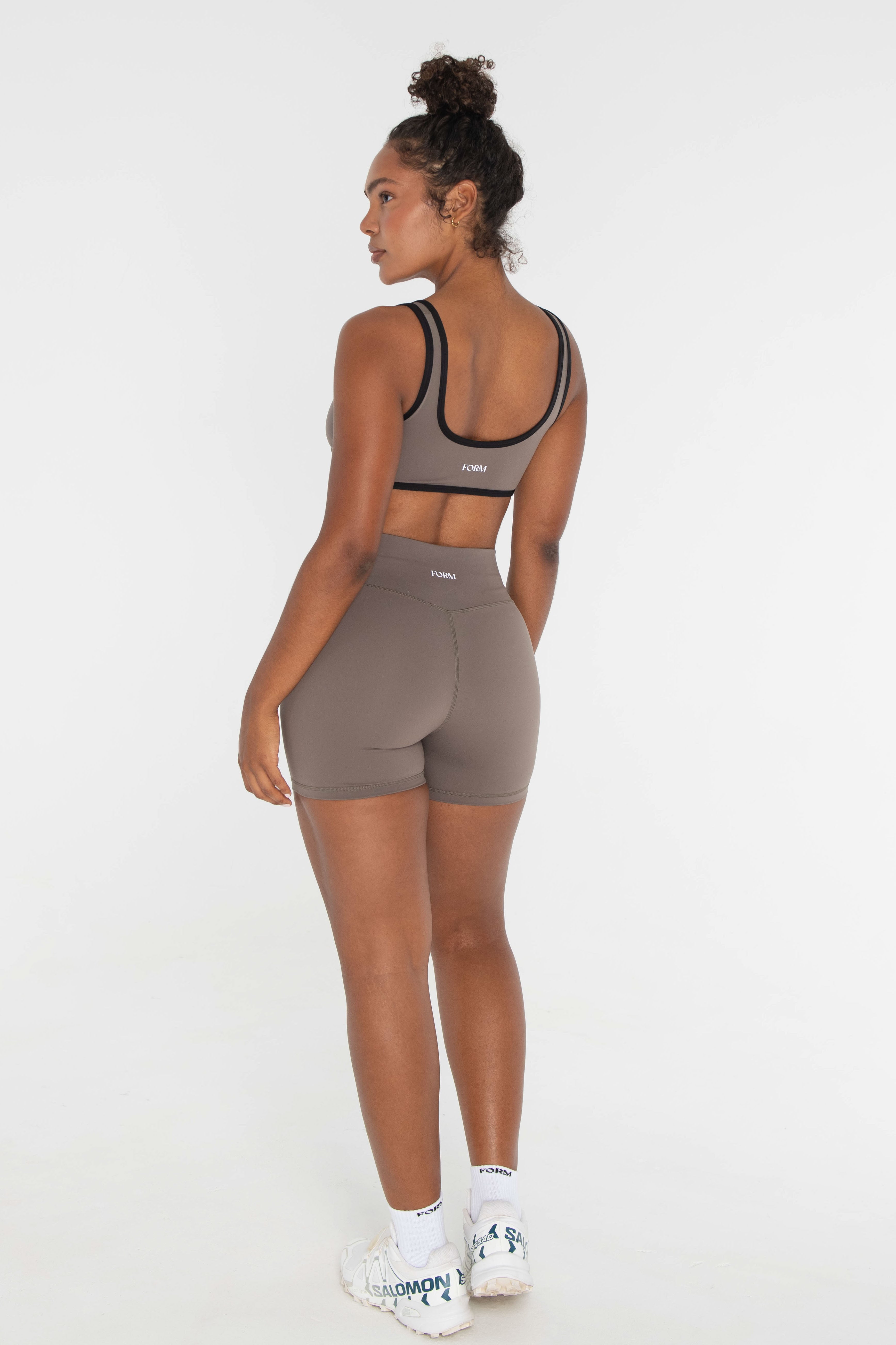 V Scoop Bra Walnut/Black