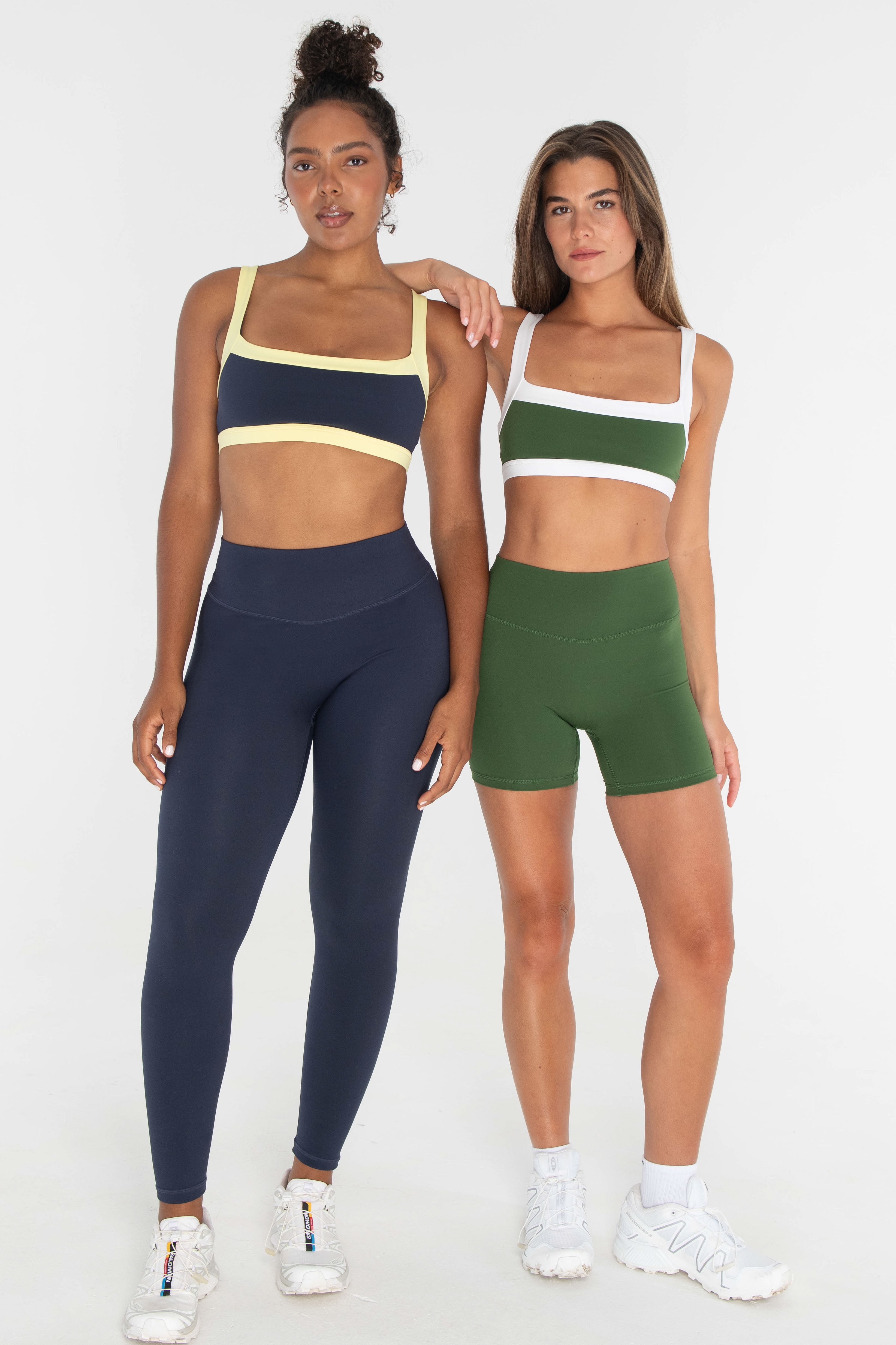 Straight Neck Bra Meadow/White