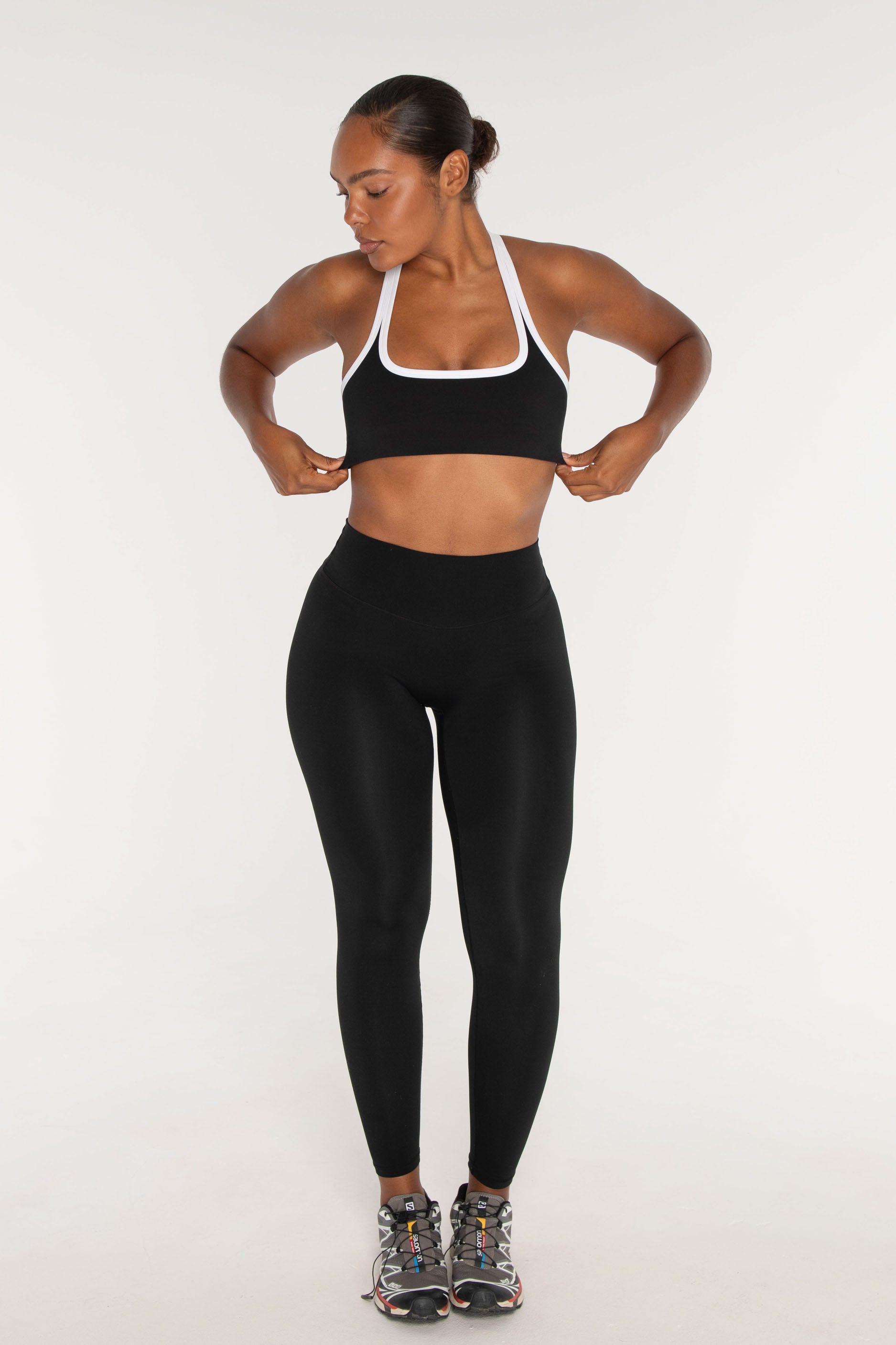 Racer Bra Black/White