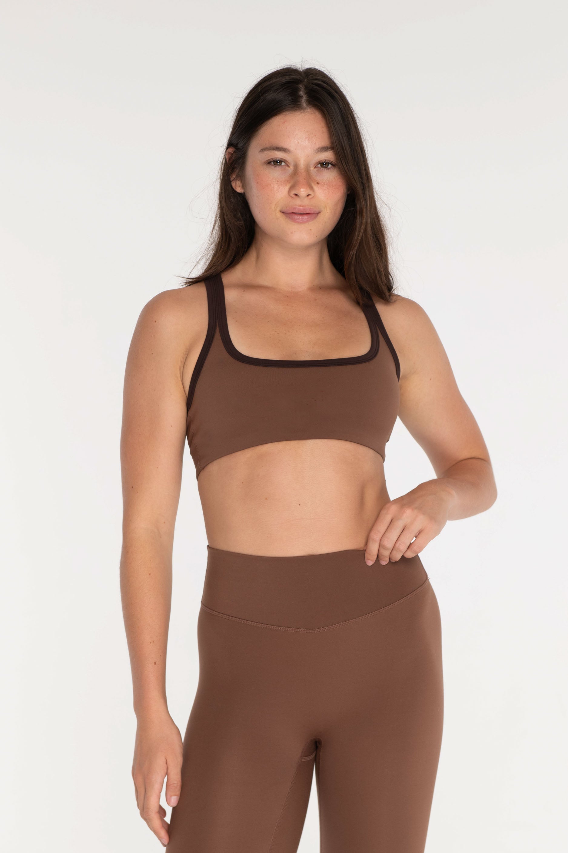 Racer Bra Teddy/Espresso