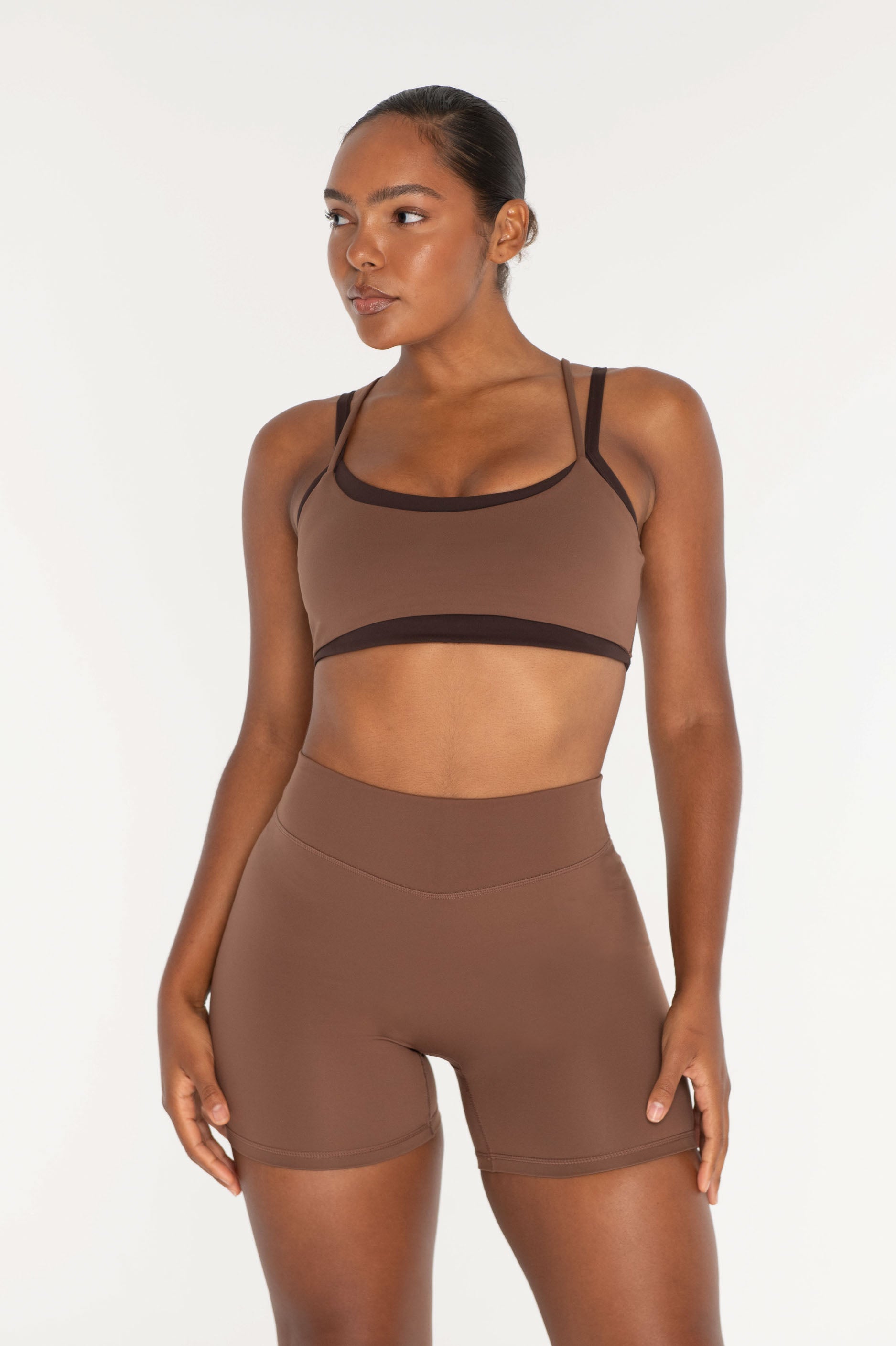 Layered Bra Teddy/Espresso