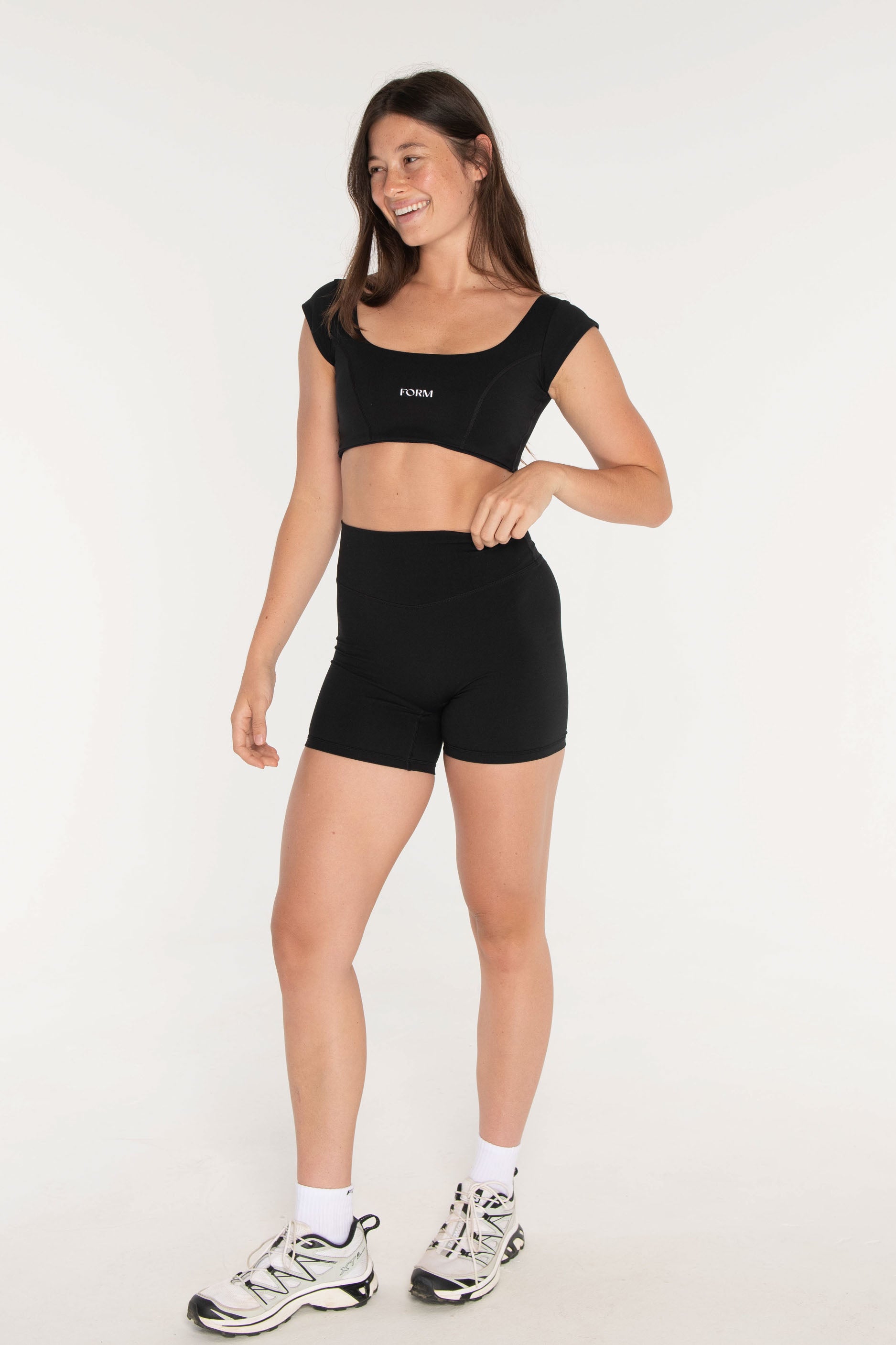 Cap Sleeve Bra Black