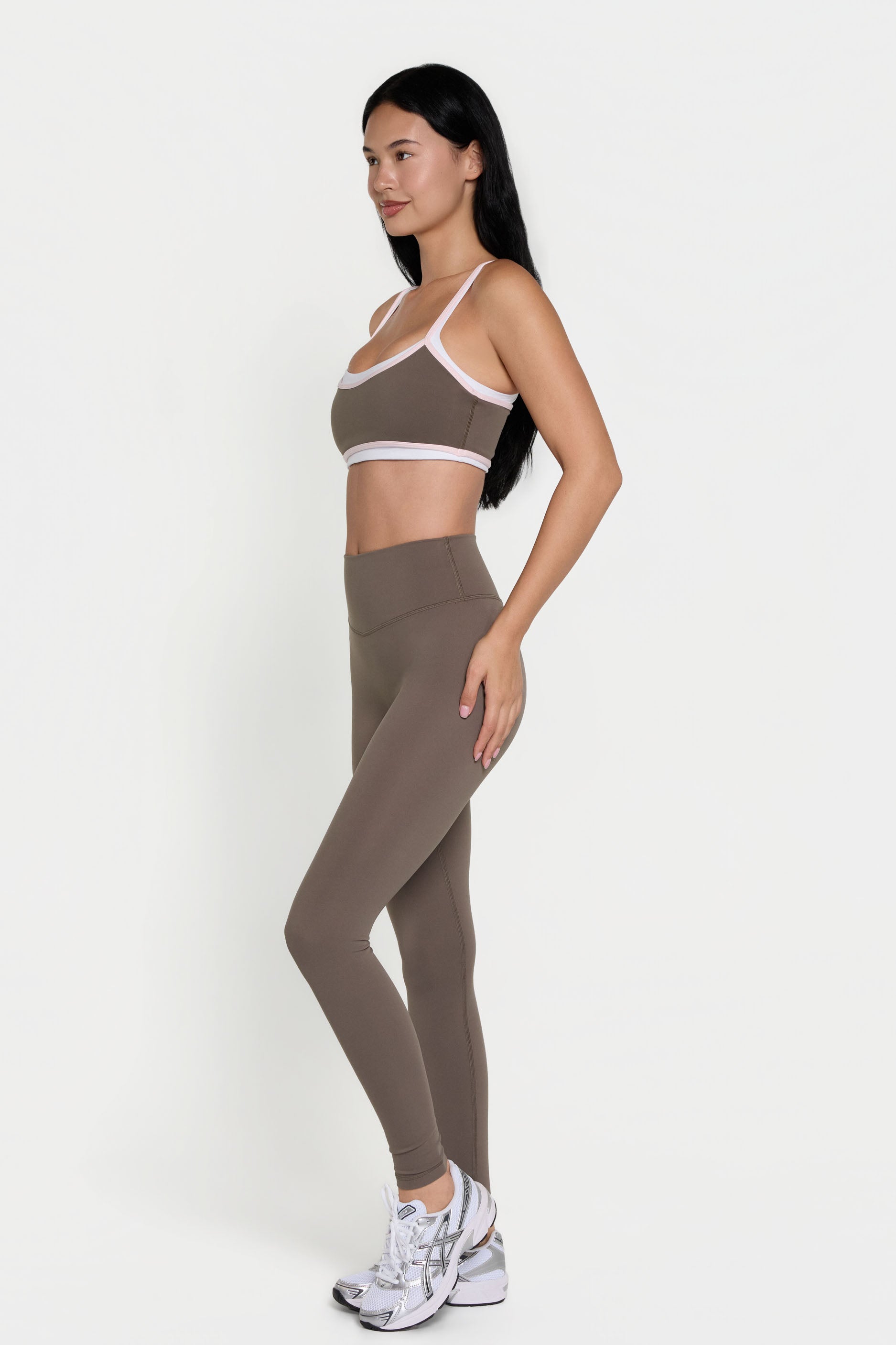 Binding Layered Bra Walnut/Pink