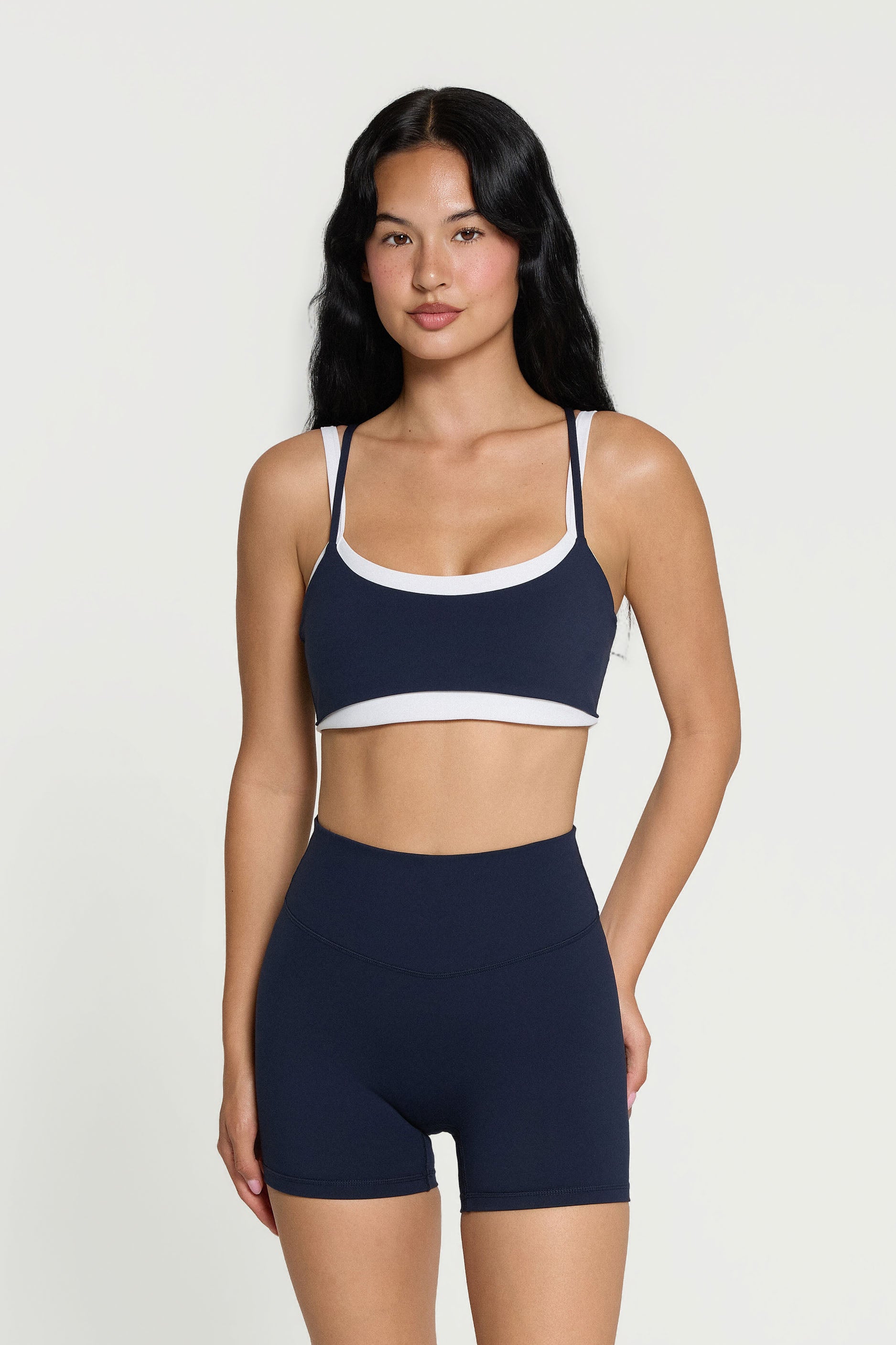 Layered Bra Navy