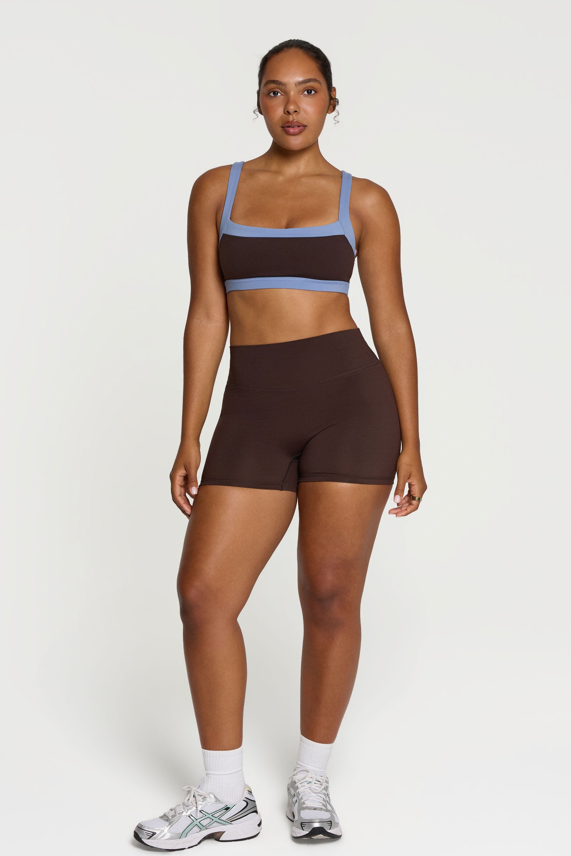 Straight Neck Bra Espresso/Glacier