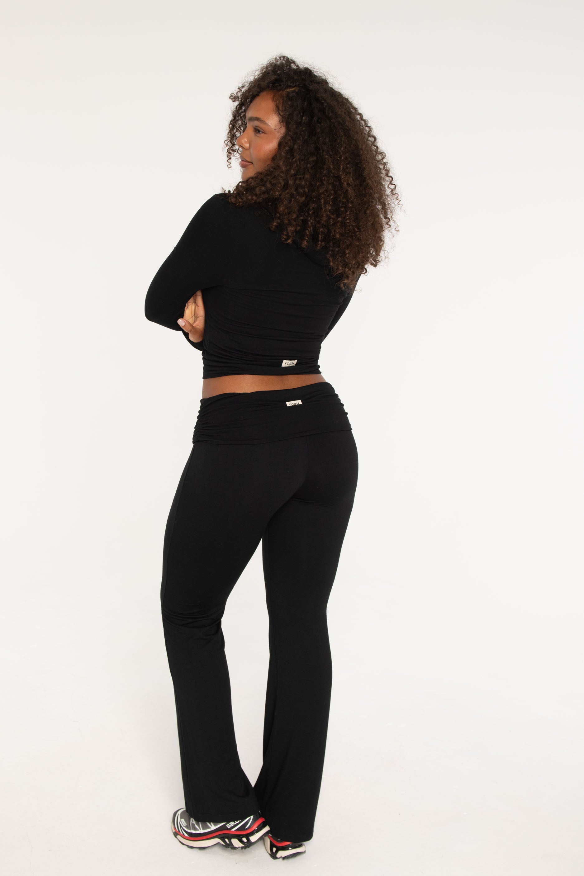 Fitted Zip Up Jacket Black