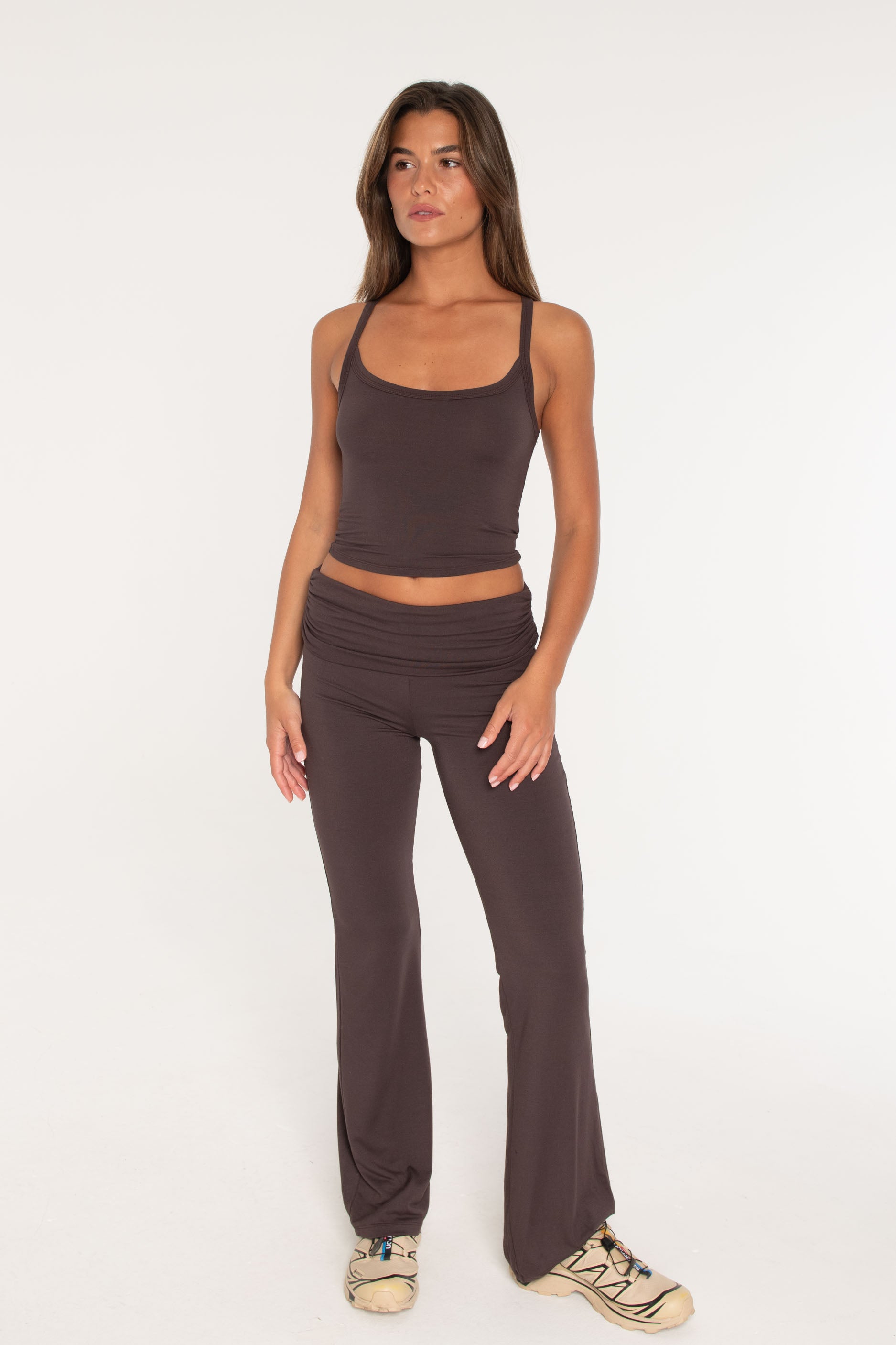 Fold Over Pants Espresso