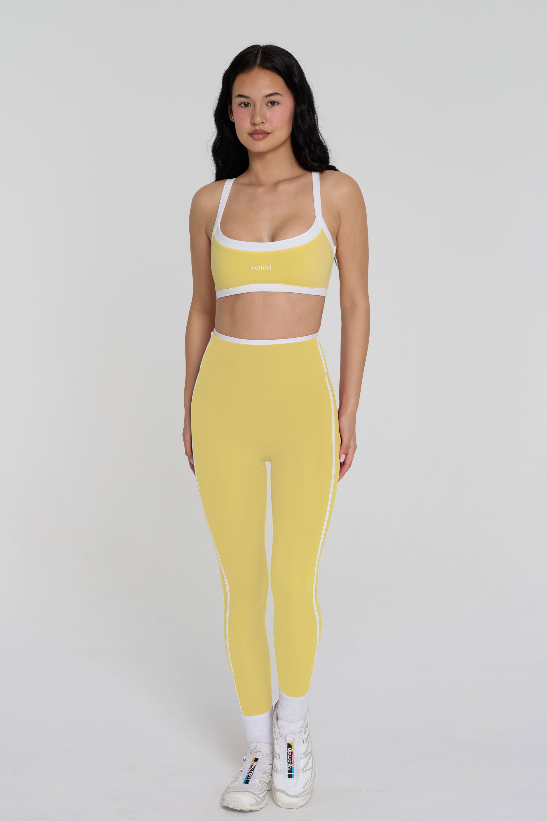 Reversible Impact Bra Walnut/Daisy/White