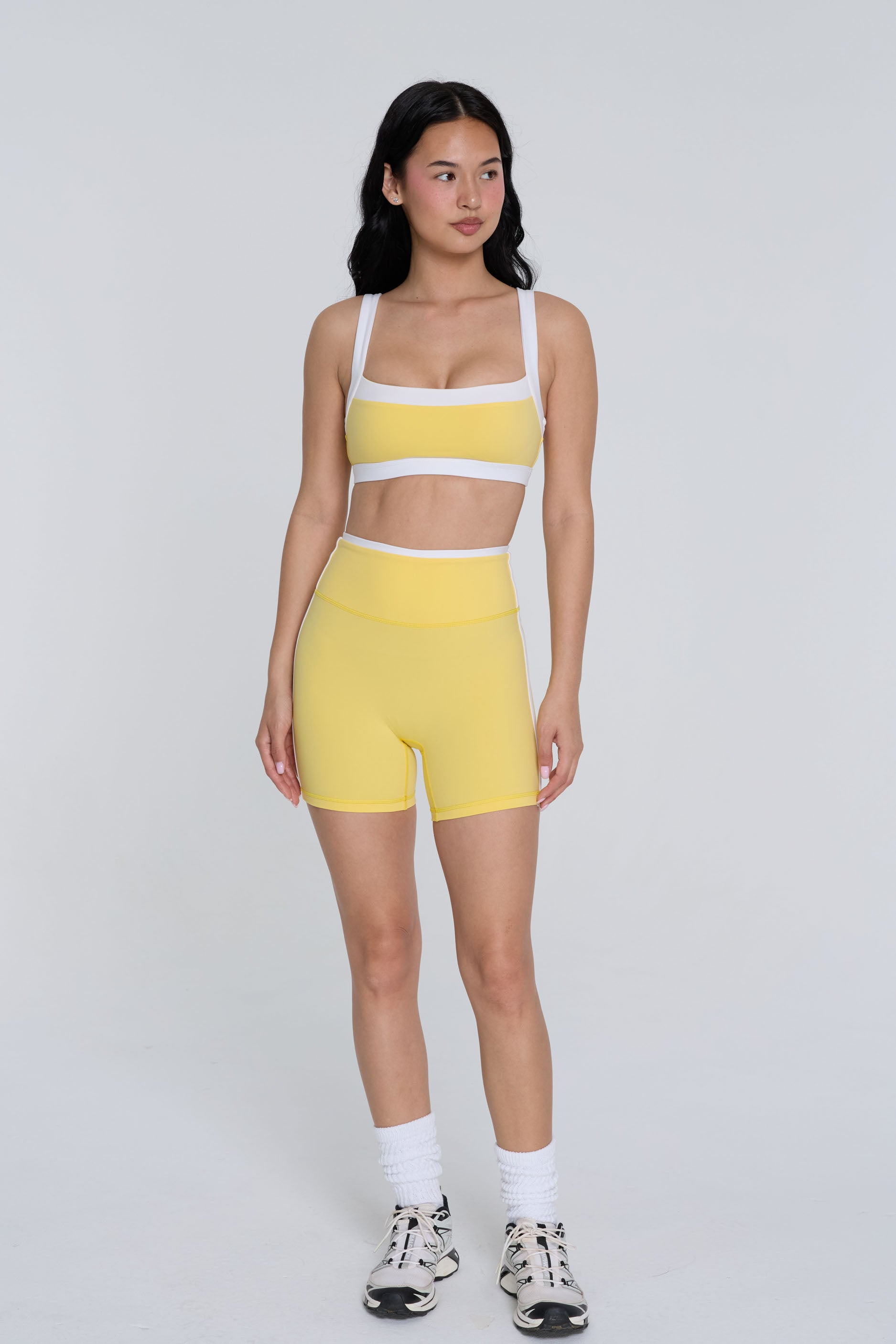 Straight Neck Bra Daisy/White