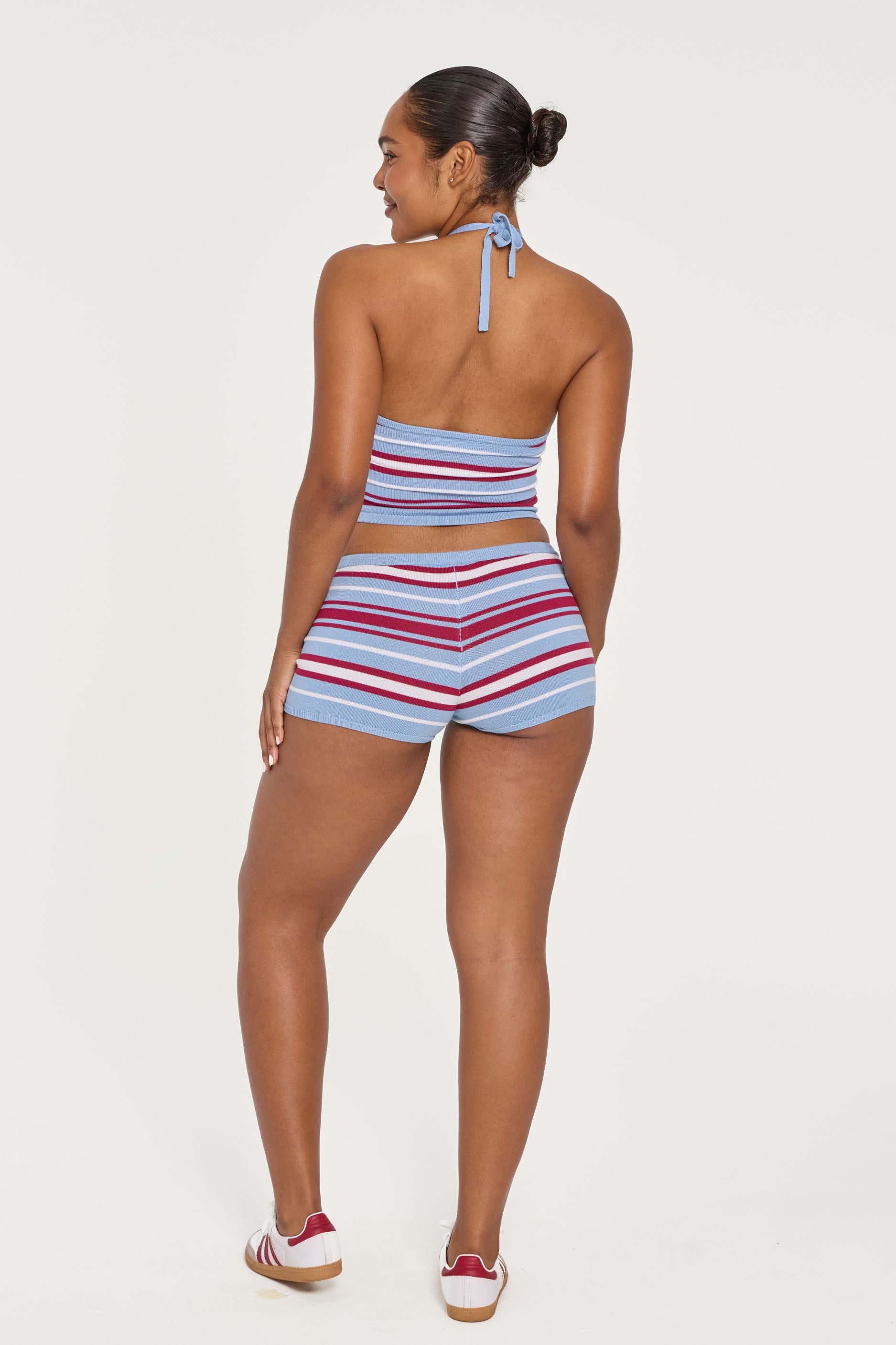 Knit Halter Tank Stripe