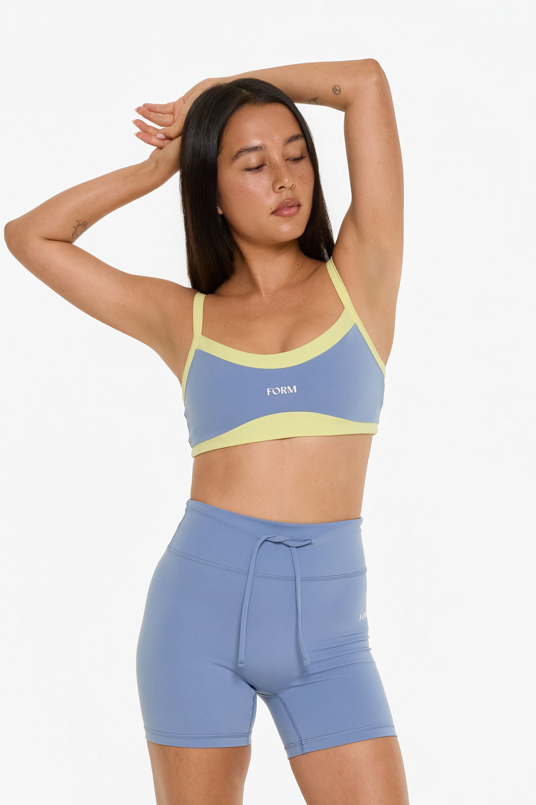 Scoop Contrast Bra Glacier/Lemon