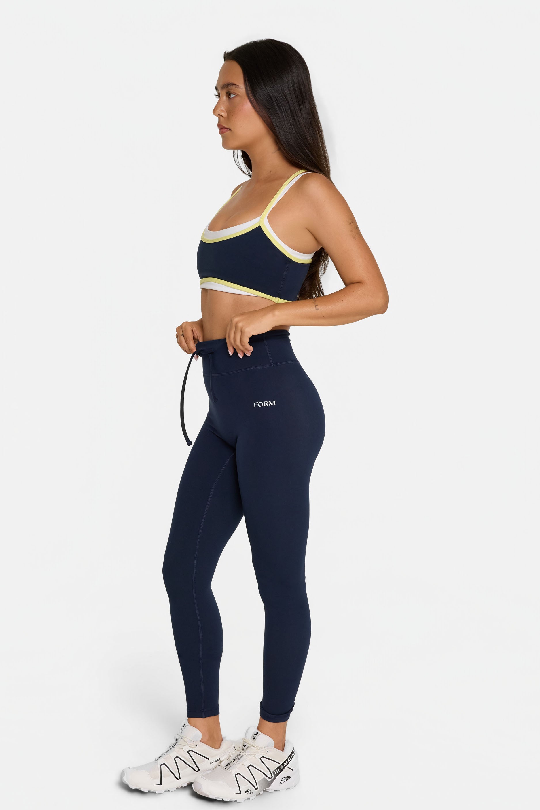 Binding Layered Bra Navy/Lemon