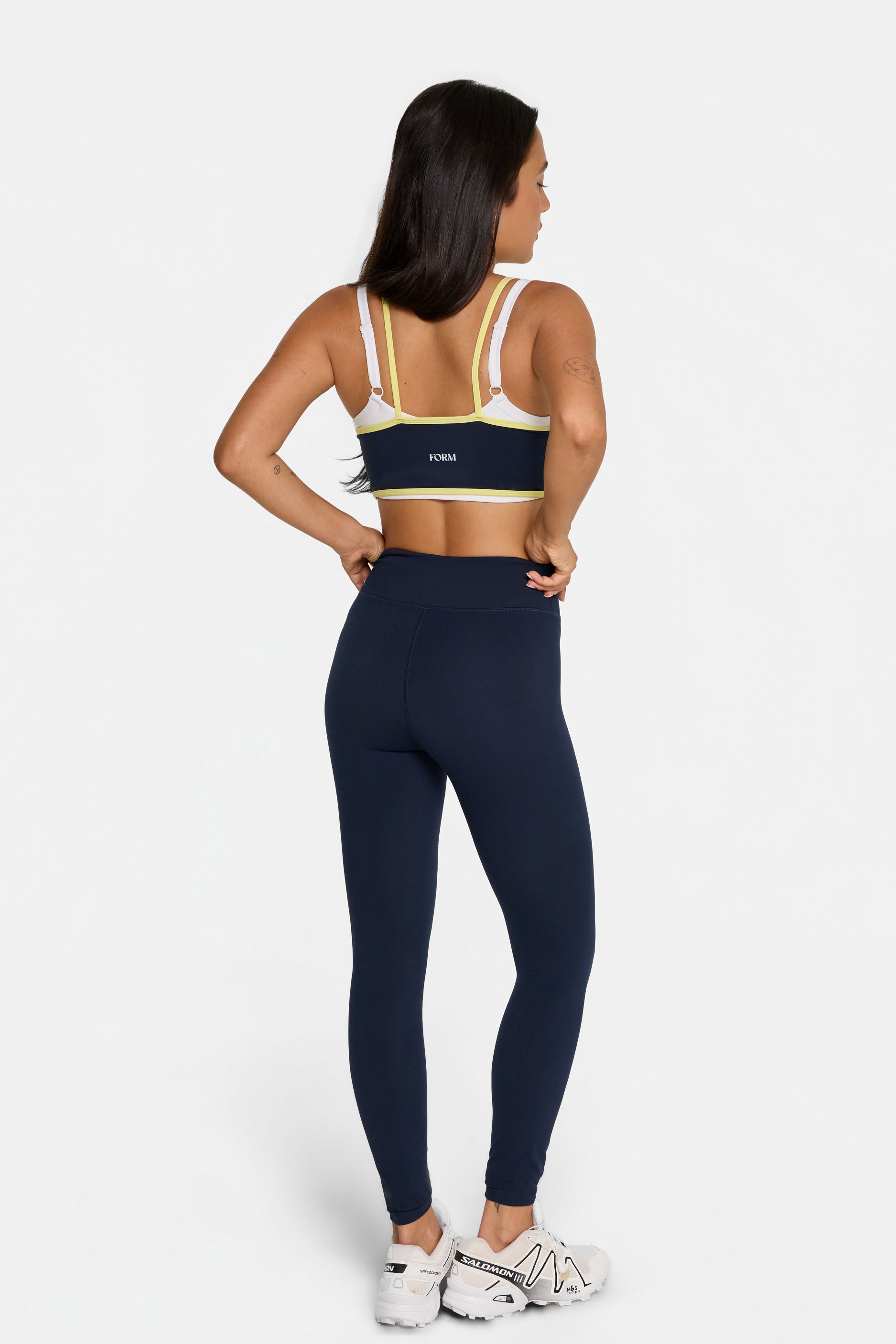 Binding Layered Bra Navy/Lemon