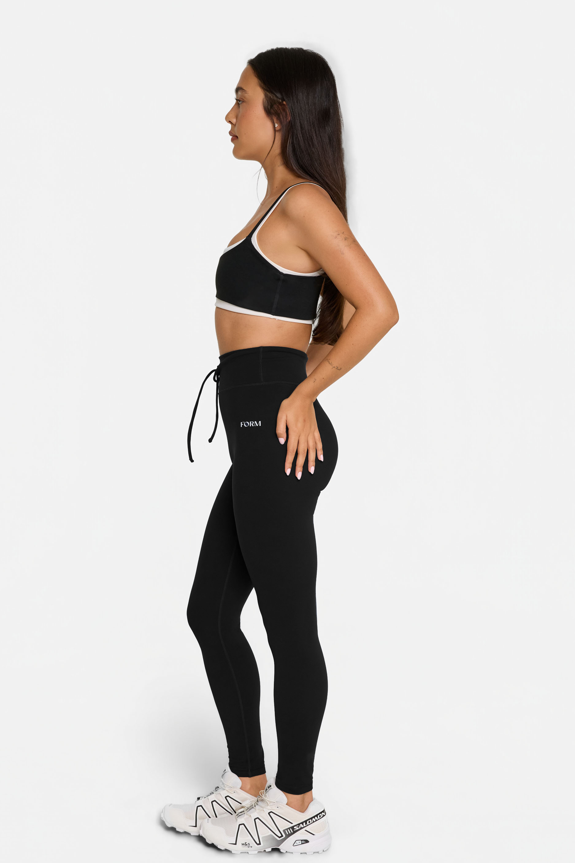 Drawstring Legging Black