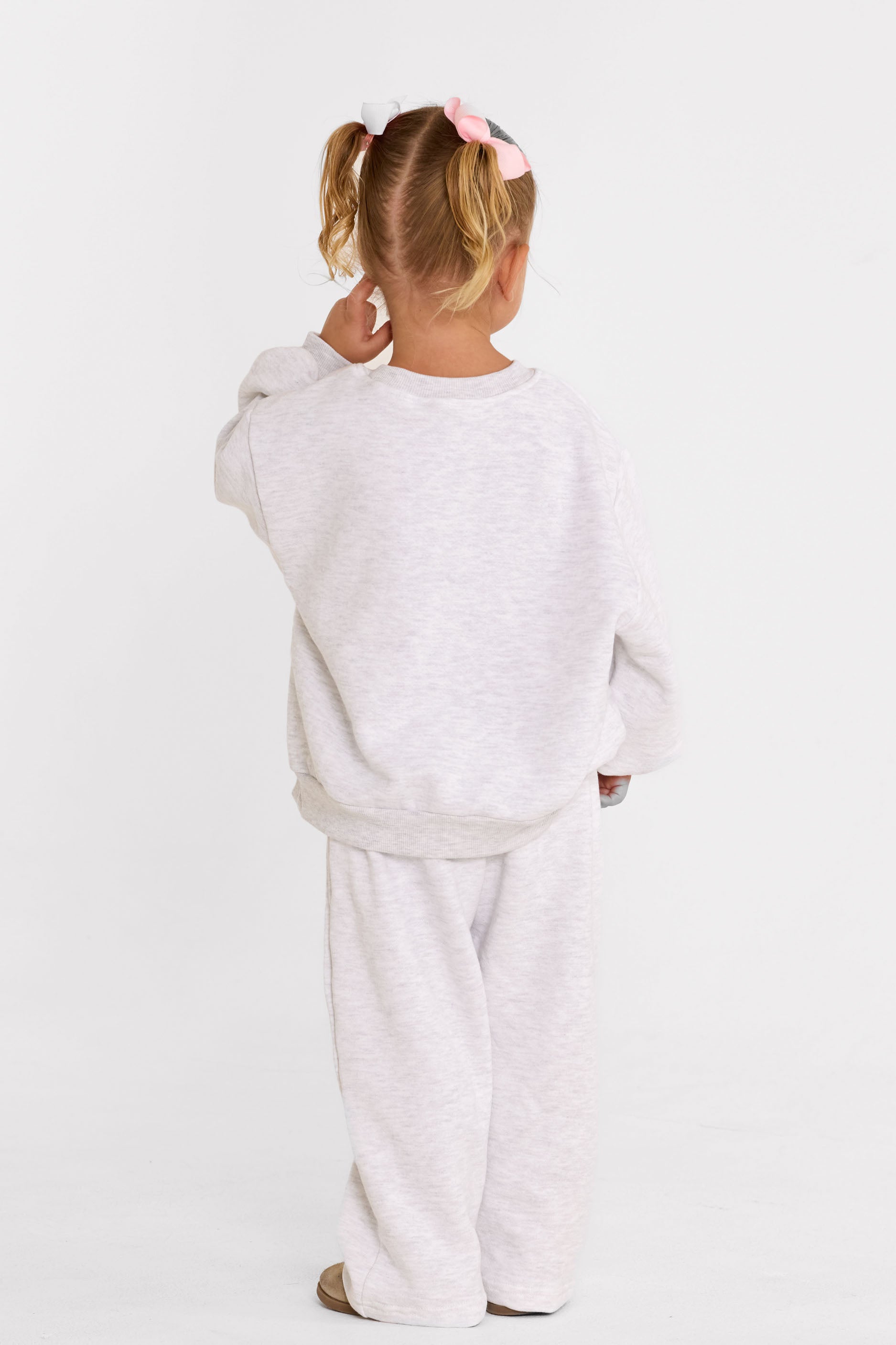 uniFORM Baby Crewneck Heather Grey/Baby Pink