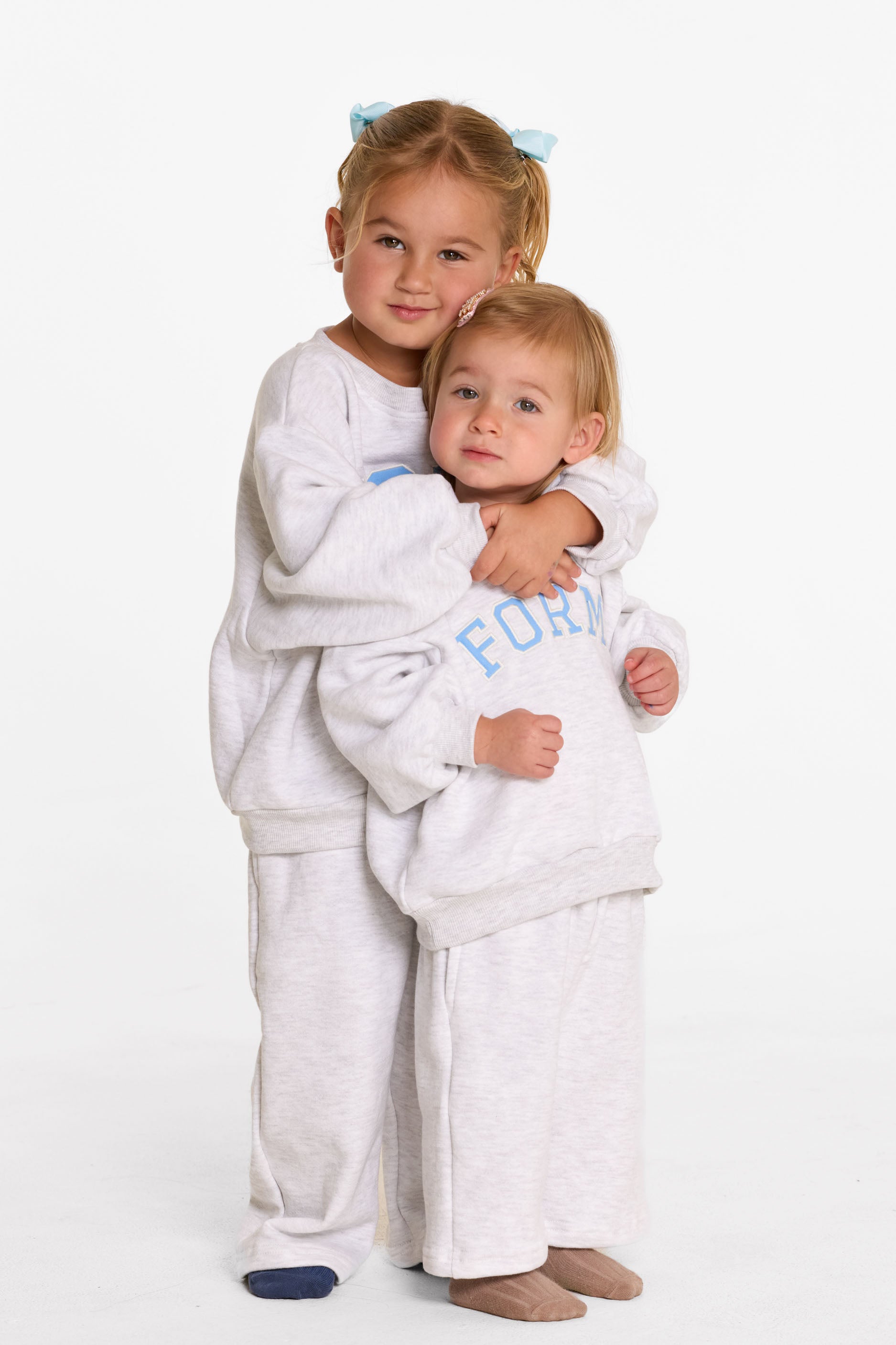 uniFORM Baby Crewneck Heather Grey/Baby Blue
