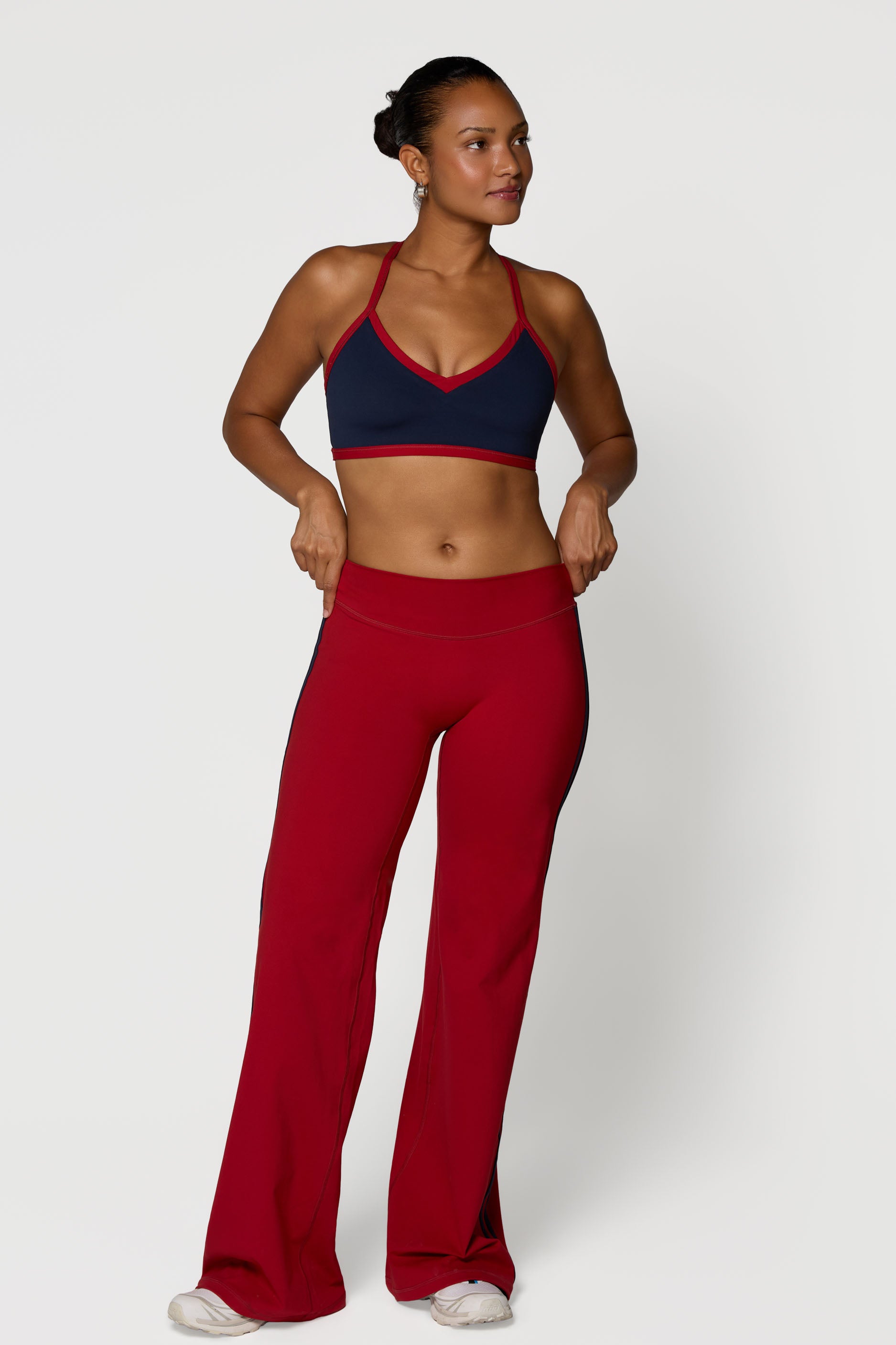 Track Legging Ruby/Navy
