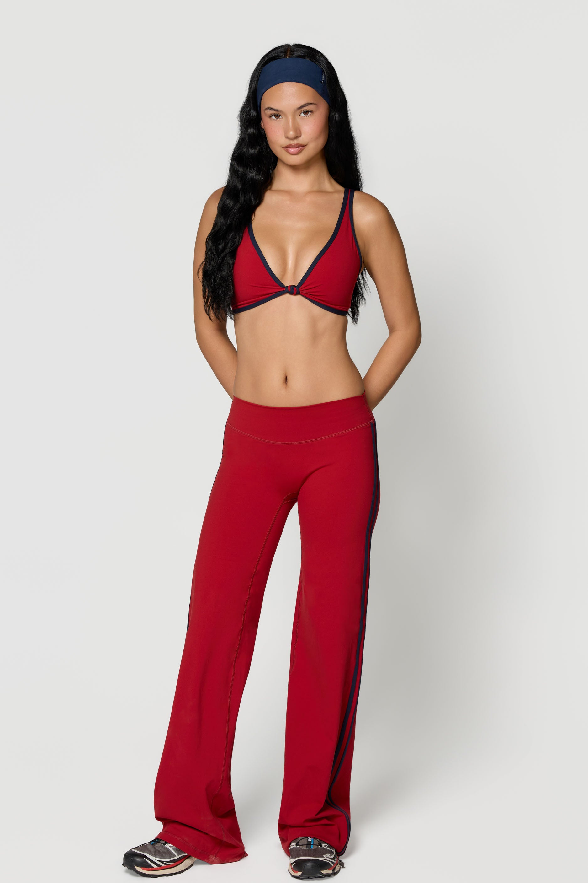 Track Legging Ruby/Navy