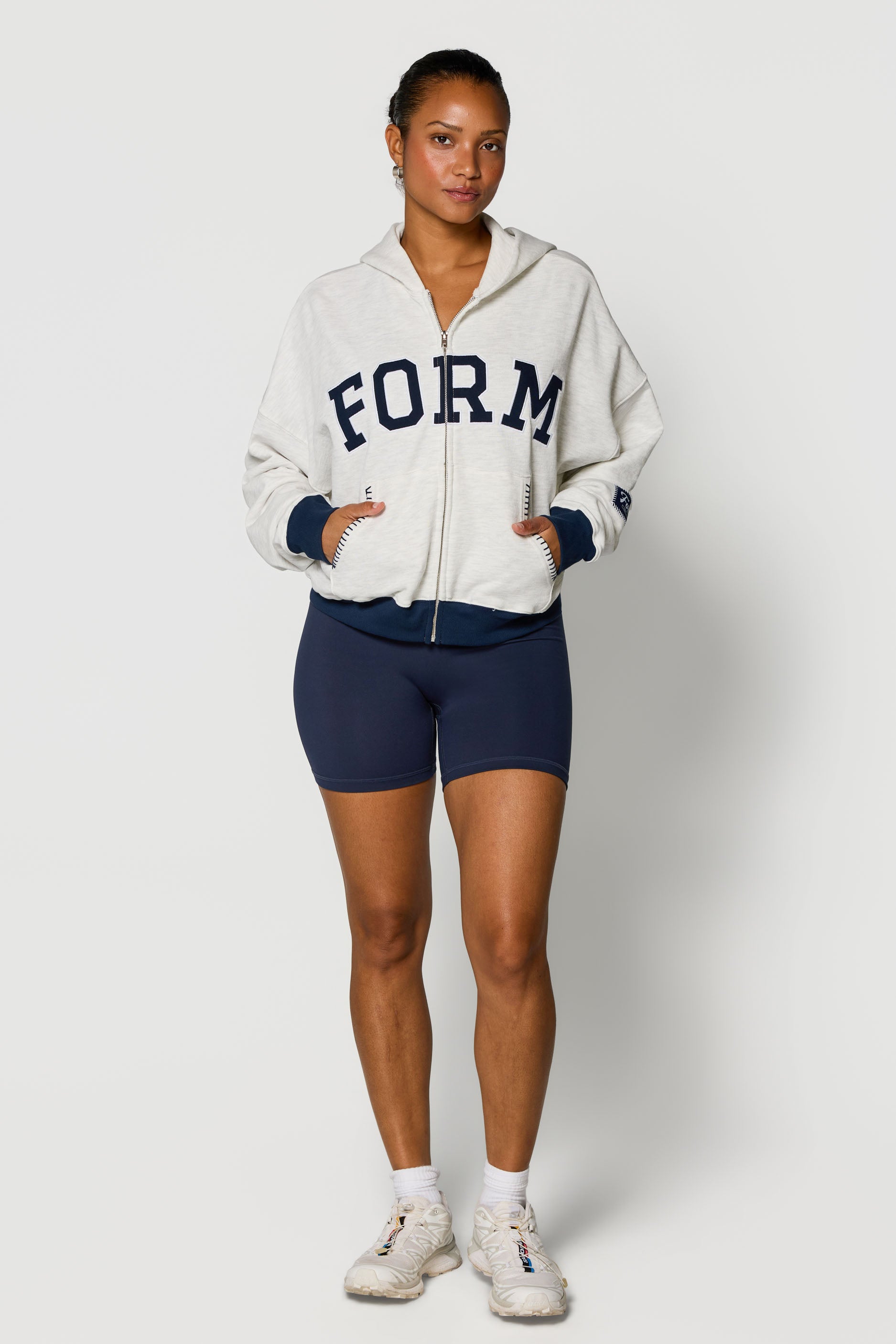 uniFORM Zip Up Heather/Navy