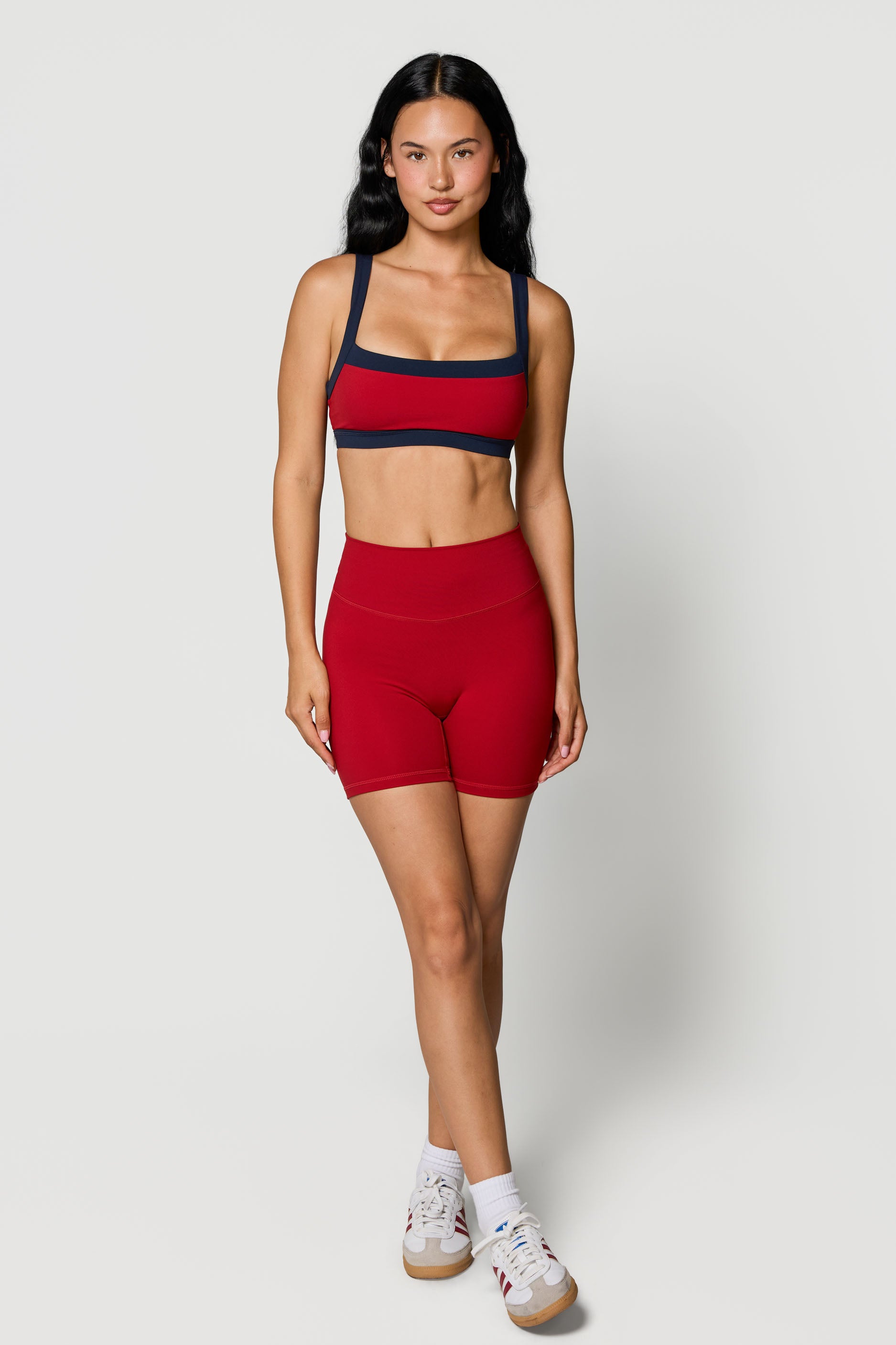Straight Neck Bra Ruby/Navy