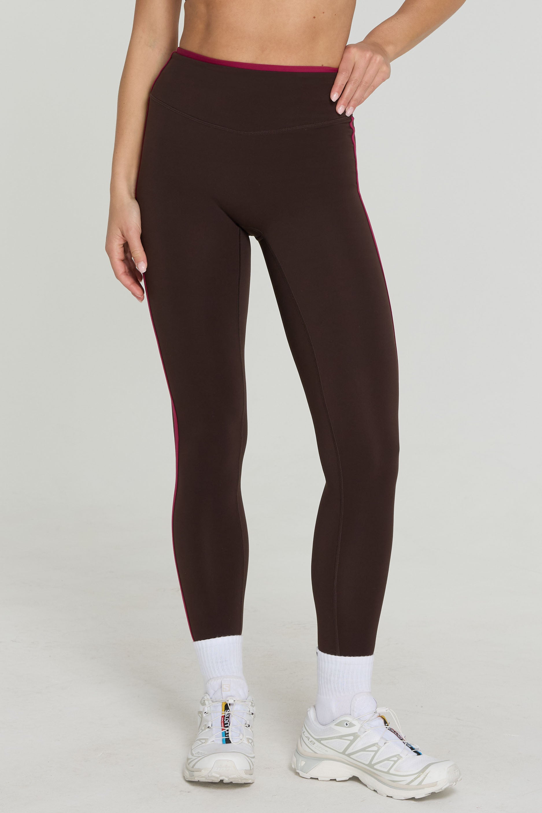Two Tone Leggings Espresso/Crush