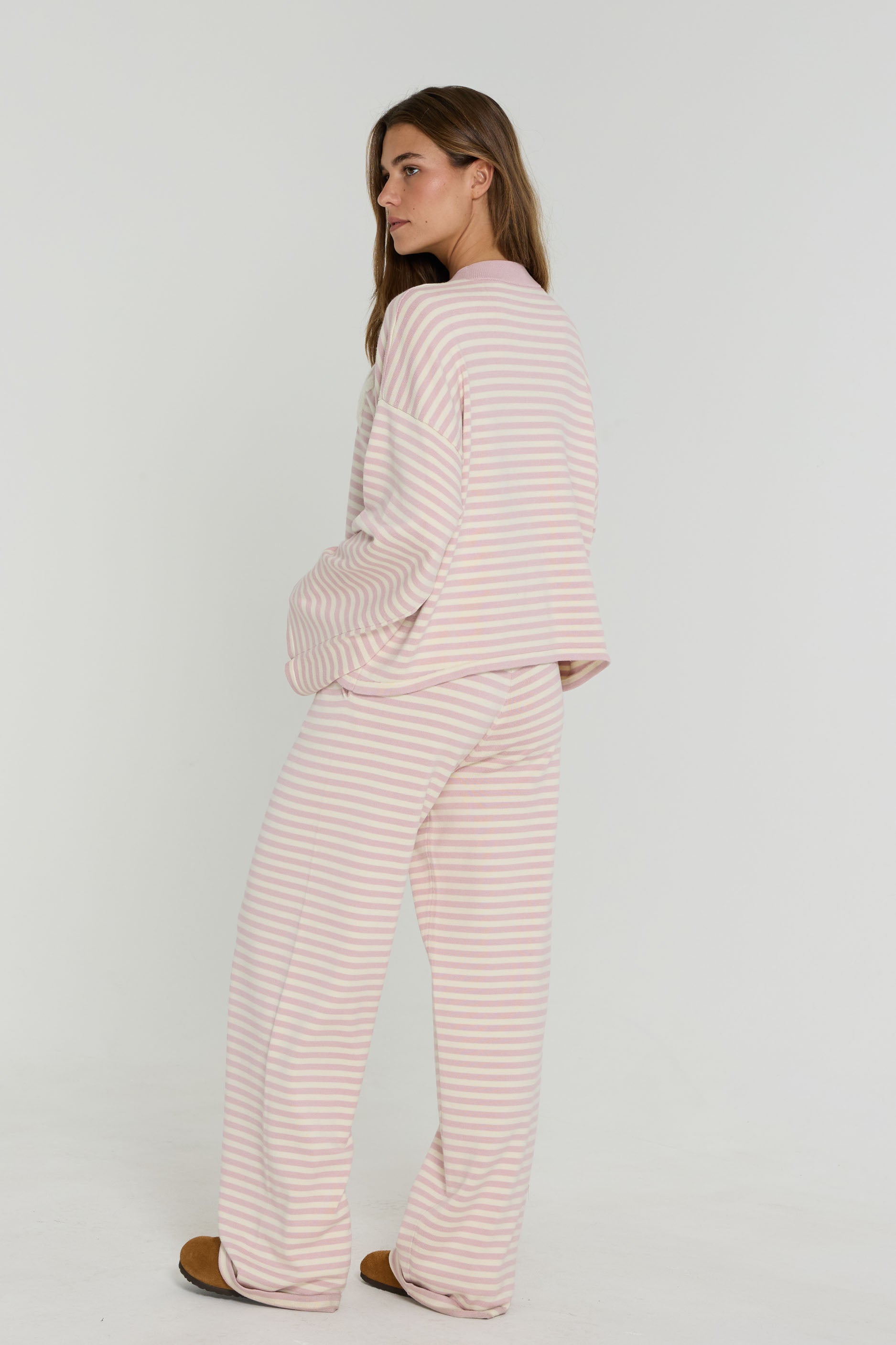 Knit Drawstring Pants Valentine