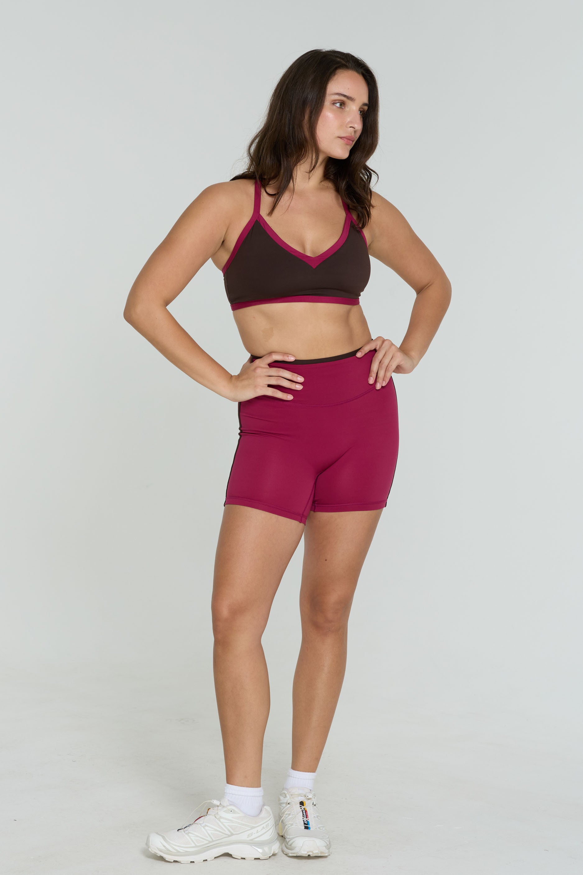 Reversible V Neck Bra Espresso/Crush Navy/Crush