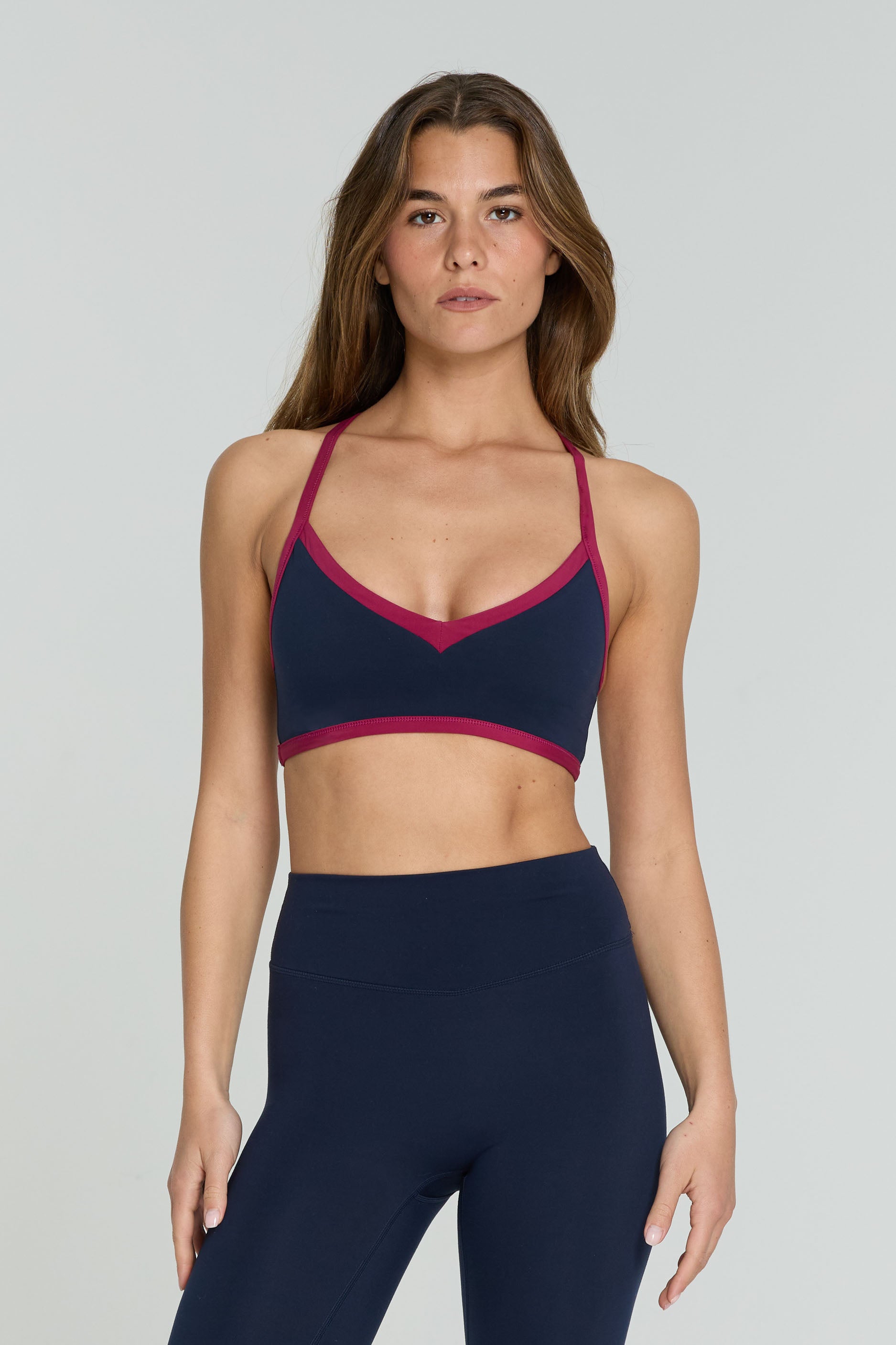 Reversible V Neck Bra Espresso/Crush Navy/Crush