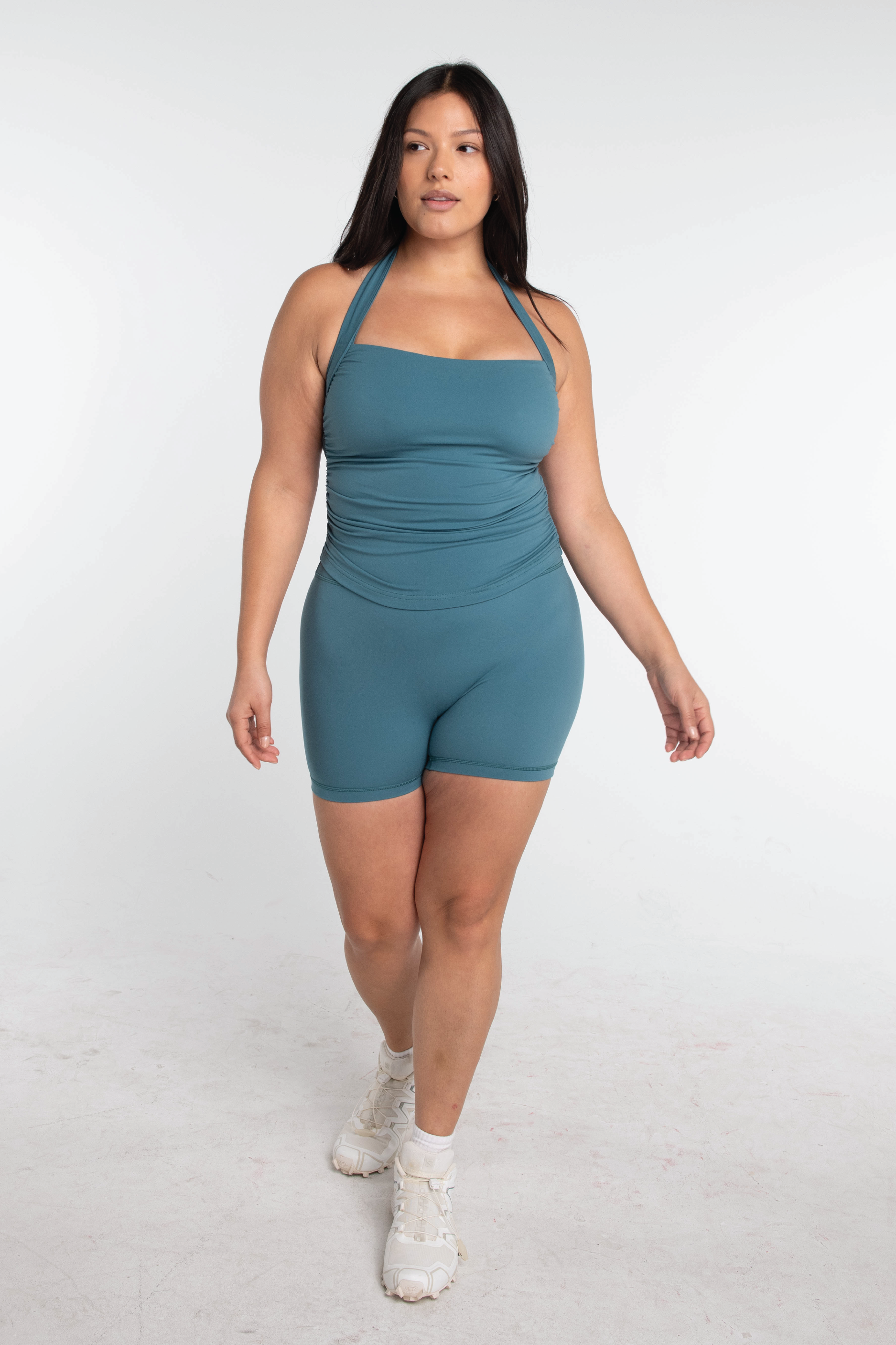 Halter Scrunch Tank Lagoon