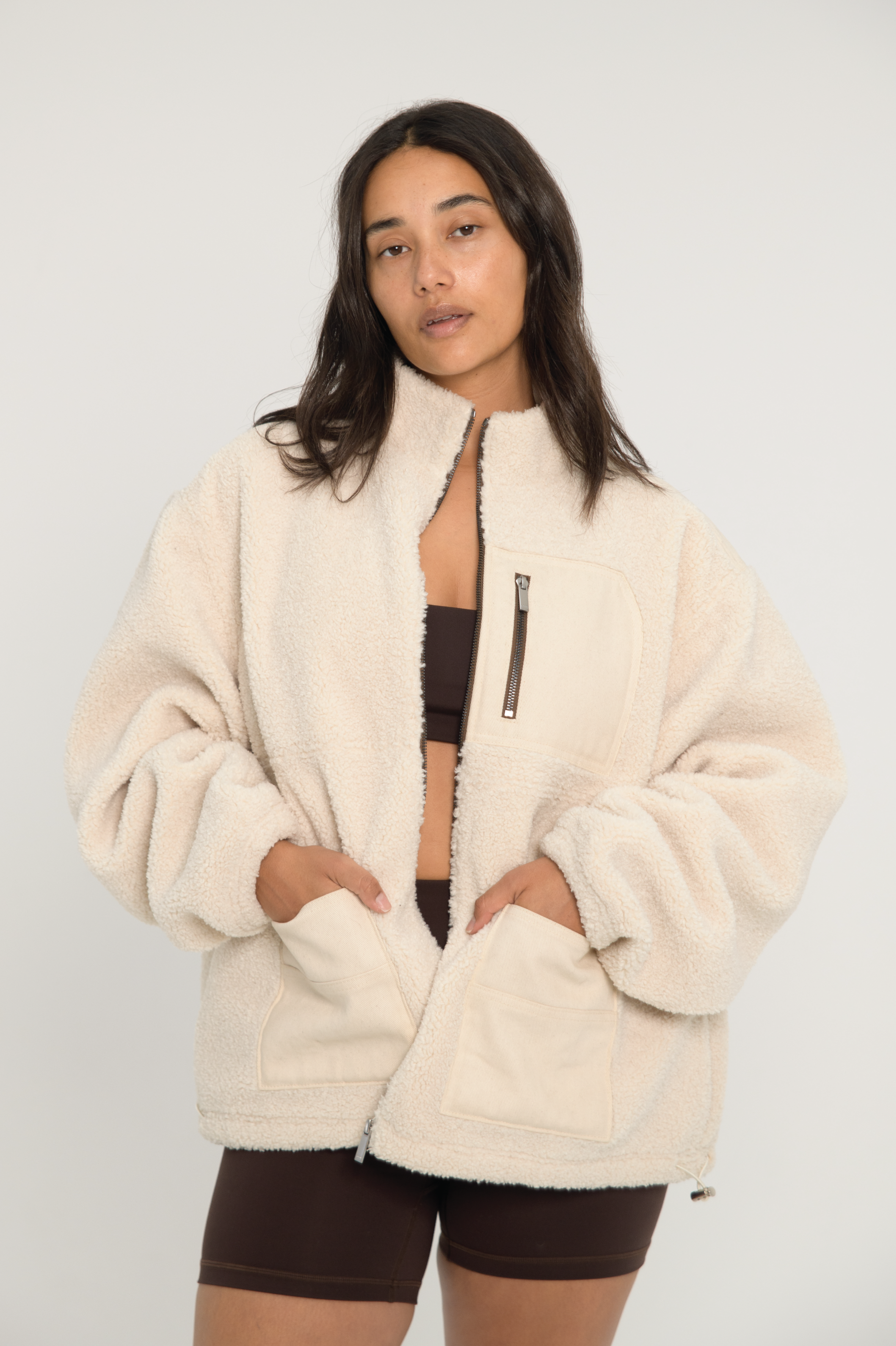 Sherpa Jacket Cream – FORM