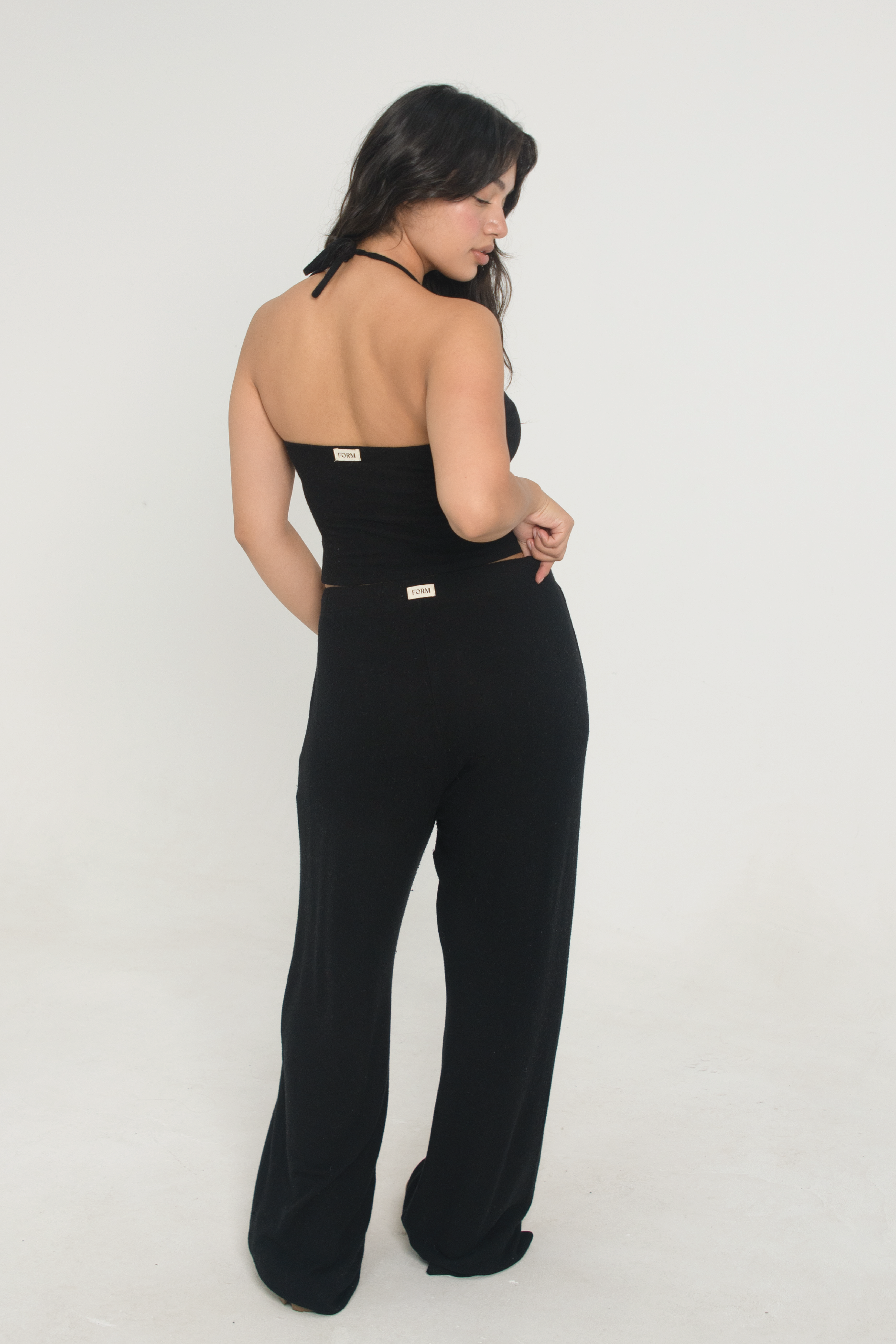 Sweater Halter Black