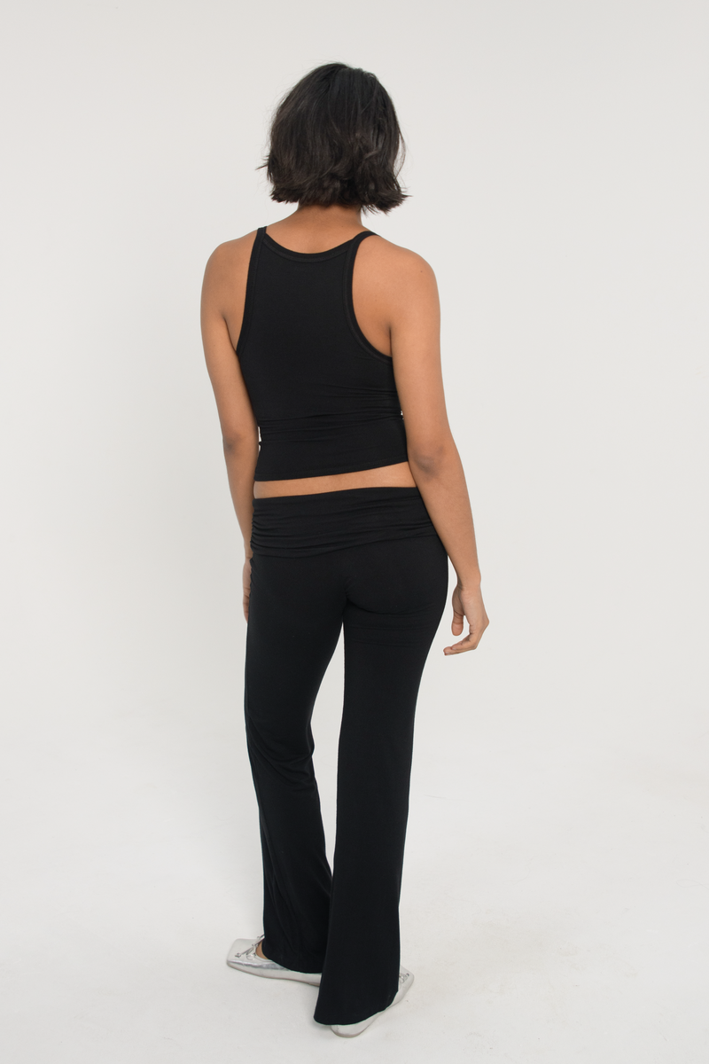 frame satin lounge tank