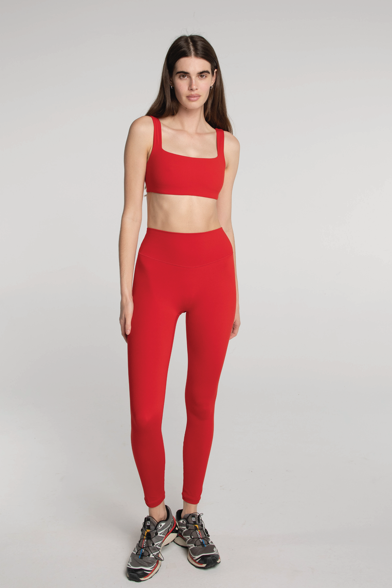 Adam Selman Sport Cherry Leggings sale Sports Bra Set Outfit XXS Kidcore Cherries Red