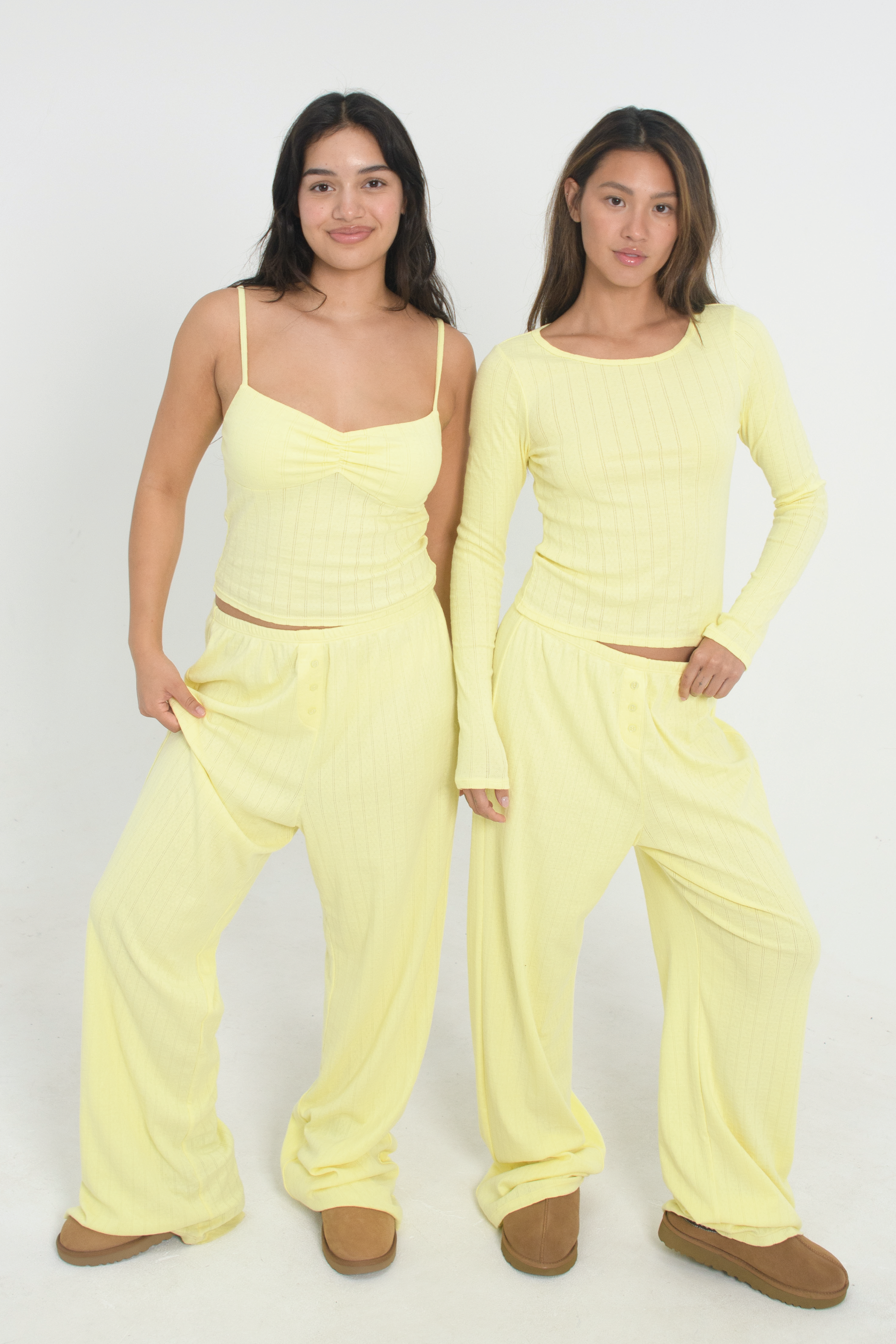 Pointelle Pants Butter Yellow