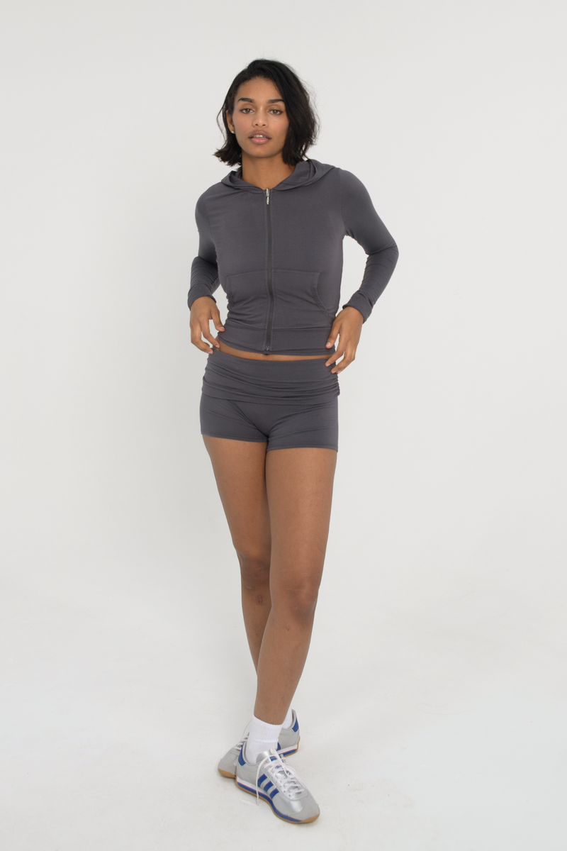 Fitted Zip Up Jacket - Thunderstorm – FORM Fitted Zip Up Jacket - Thunderstorm – FORM