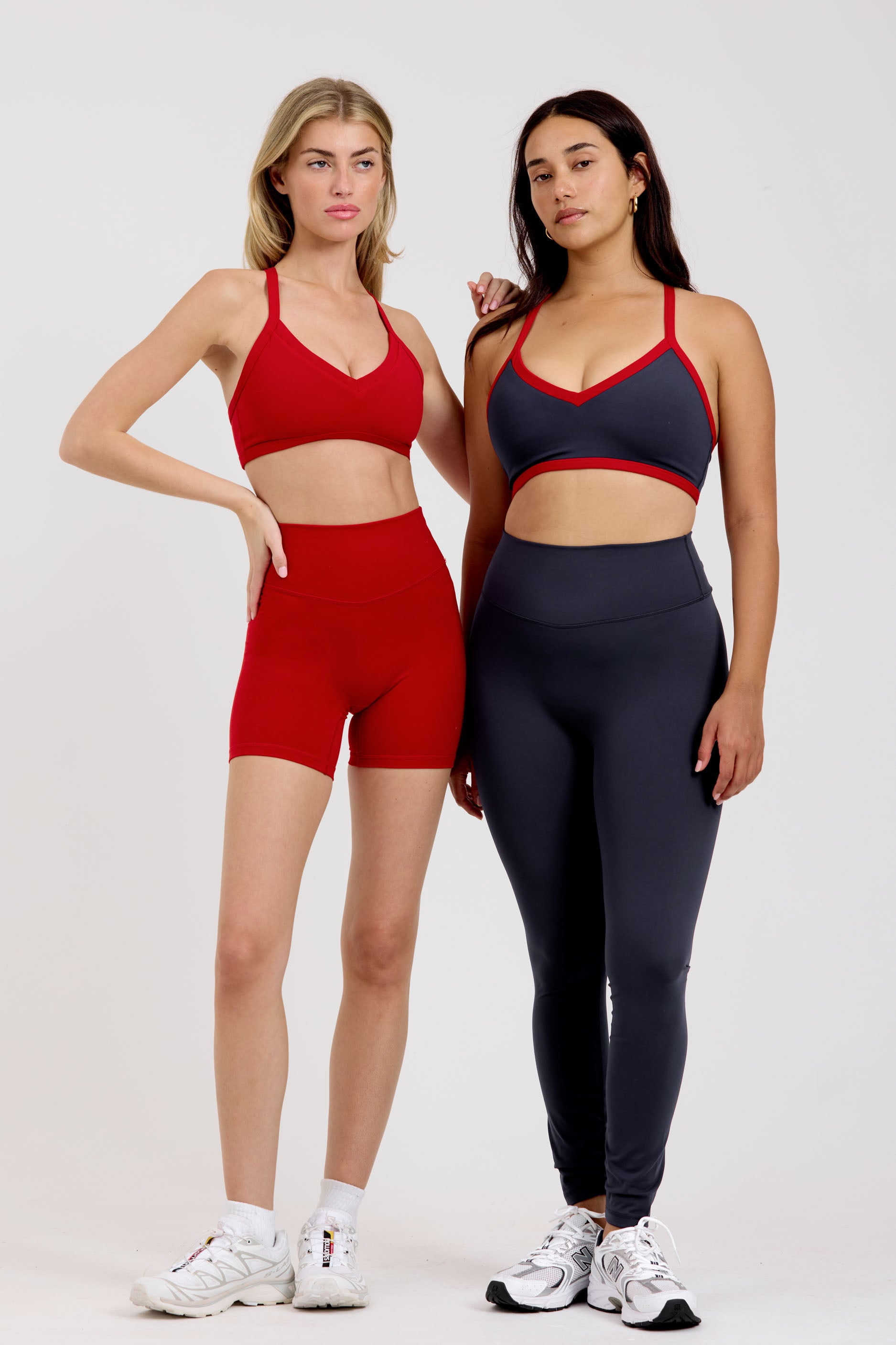 Reversible V Neck Bra   Cherry/Cherry   Navy/Cherry
