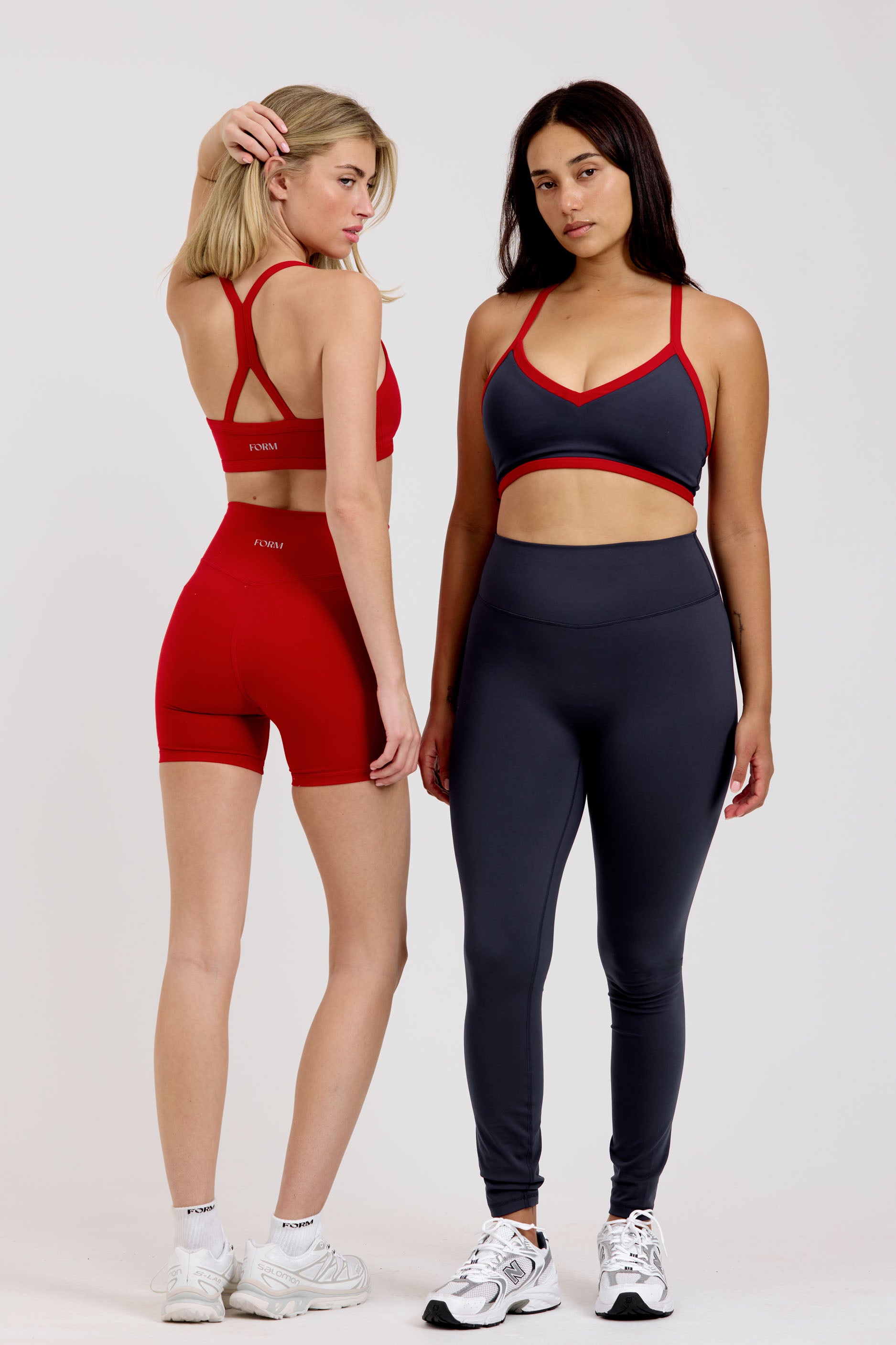 Reversible V Neck Bra   Cherry/Cherry   Navy/Cherry
