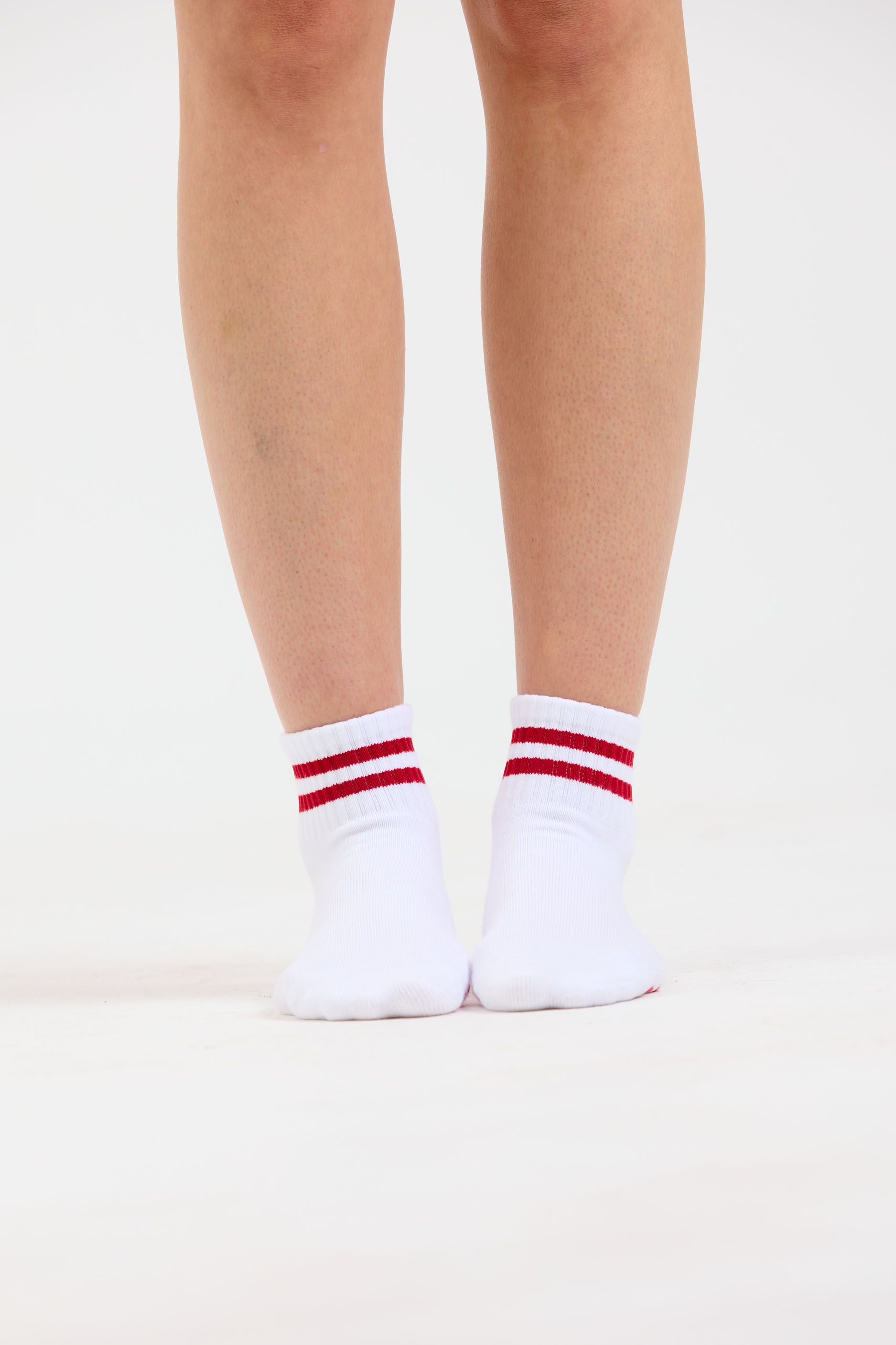 FORM Grip Socks   White/Cherry
