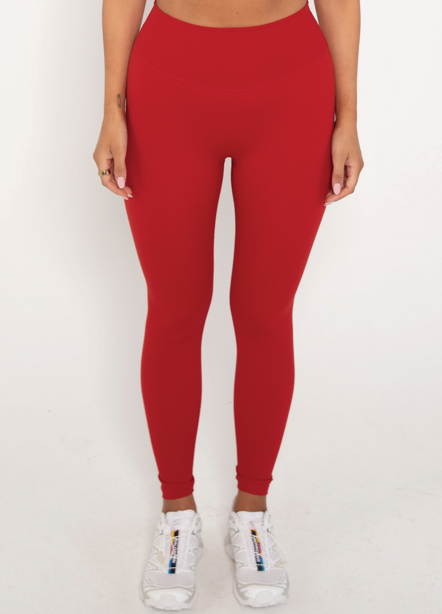 Core Leggings - Cherry