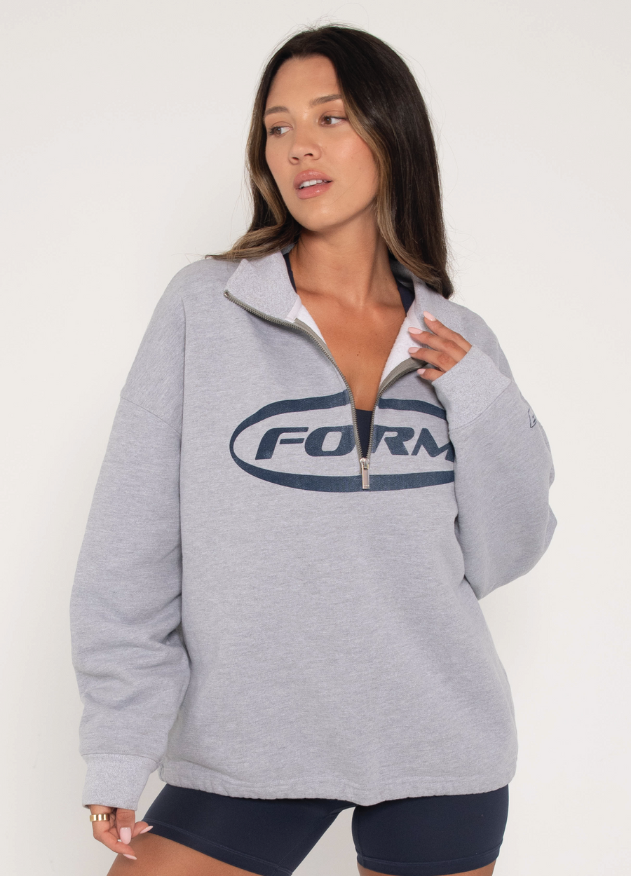 Quarter Zip Heather Grey FORM