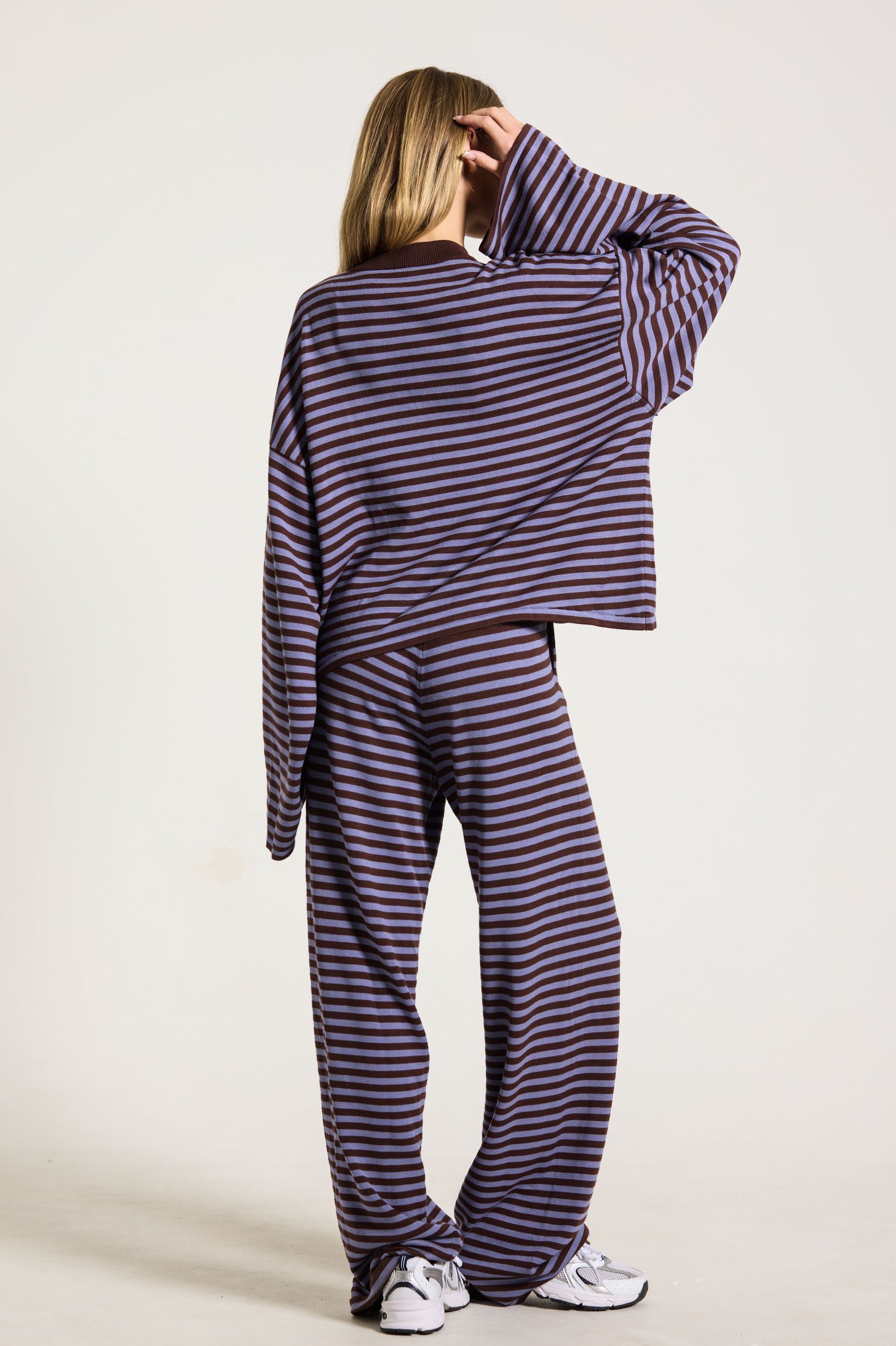 Knit Long Sleeve   Glacier/Espresso
